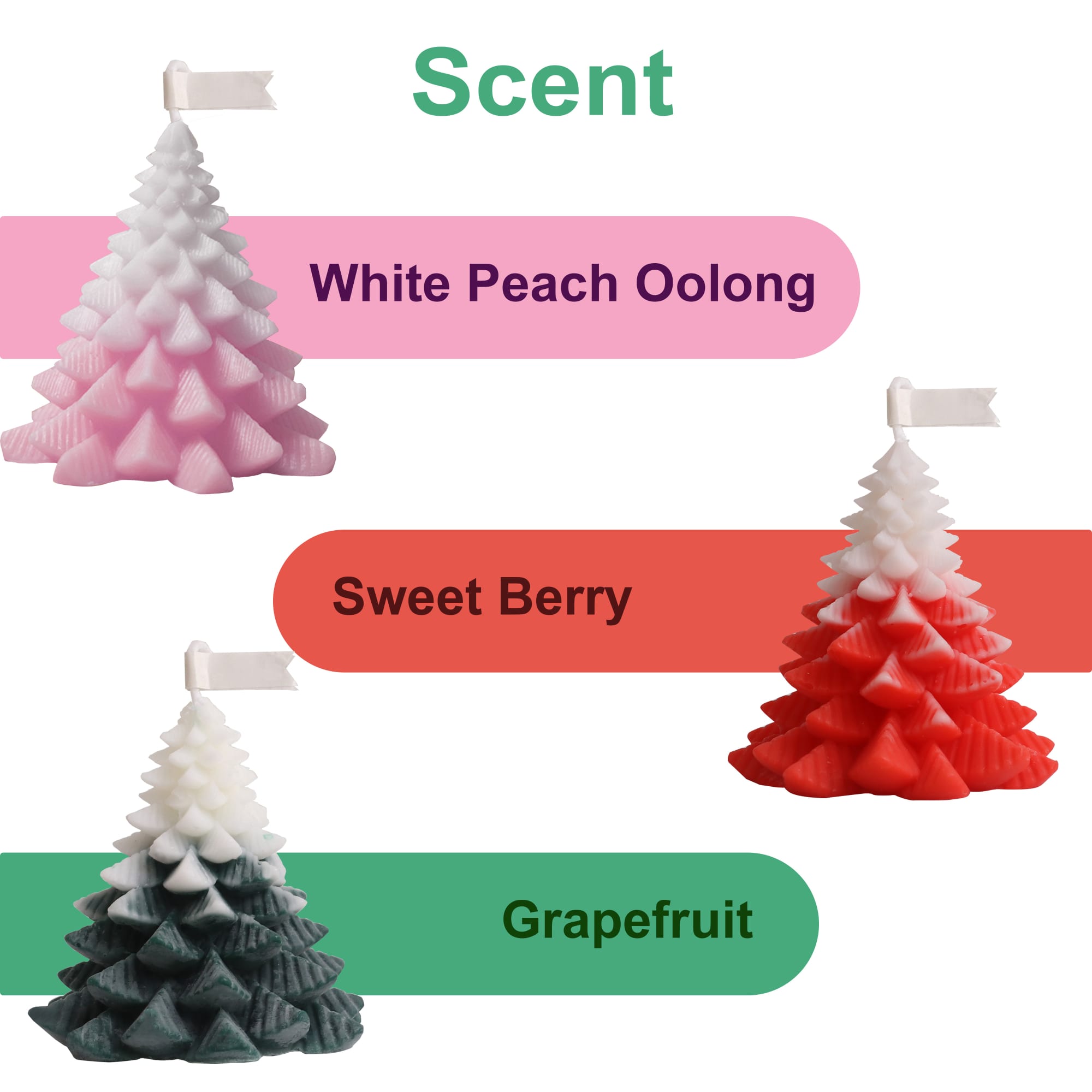 Christmas Tree Shape Candles - PCHC005 Image 