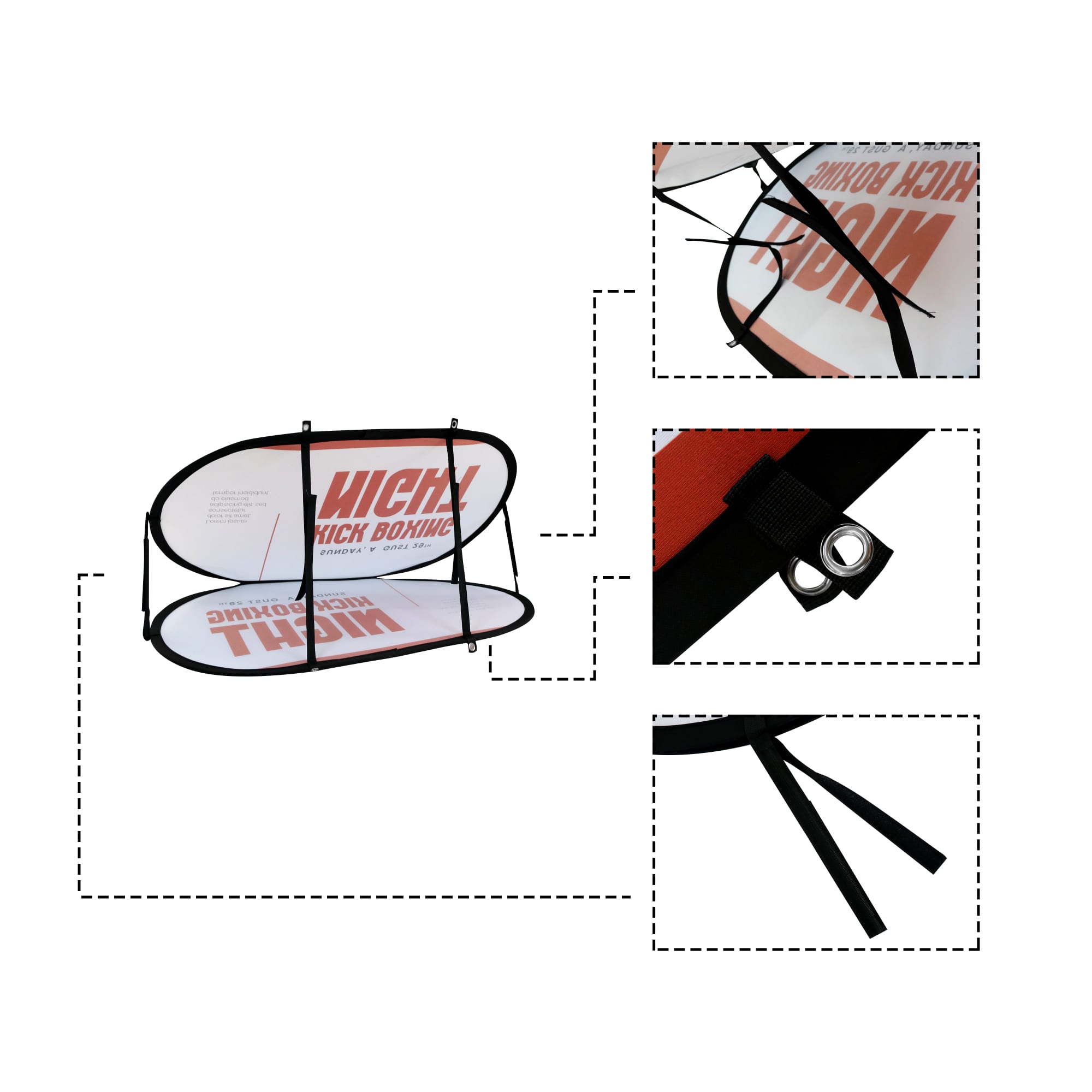 Horizontal Pop Up Banners（Small） - POS60 Image 