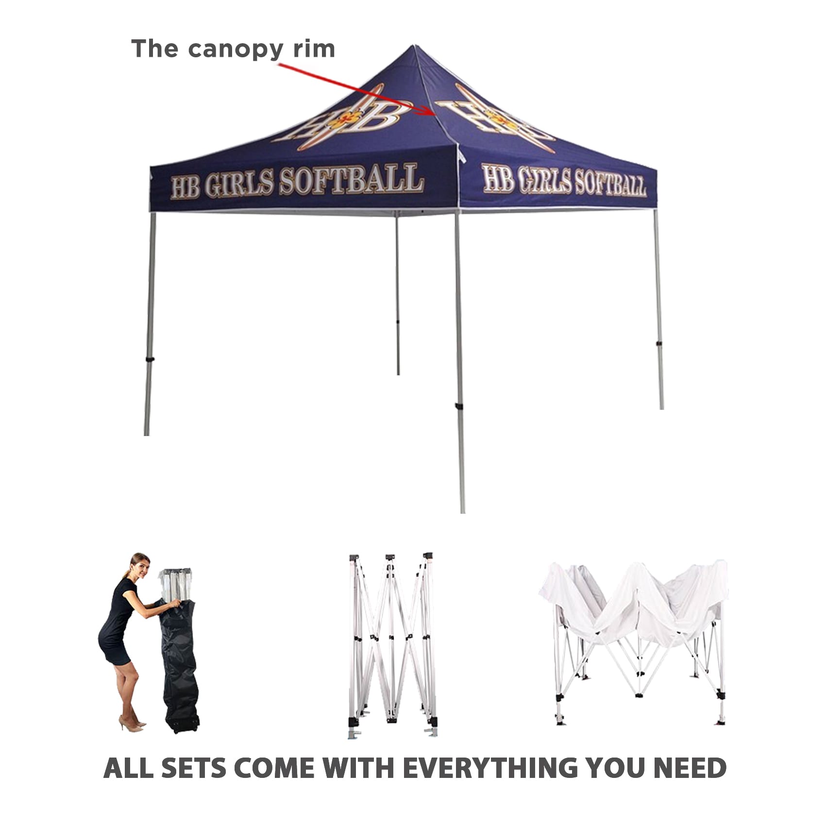 3*3m Regular Marquee 10x10ft - POS34 Image 
