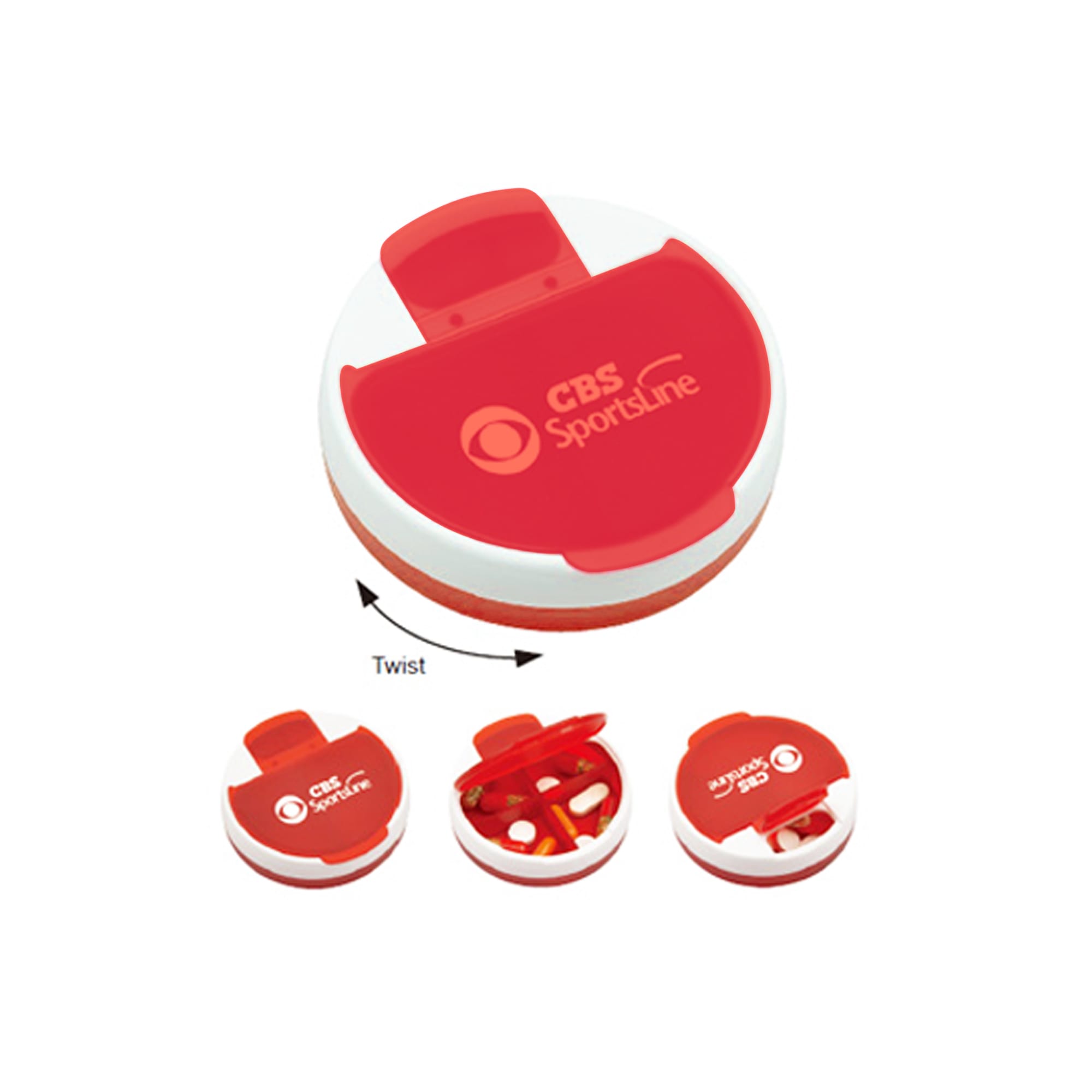 Round Pill Box - PCH622 Image 