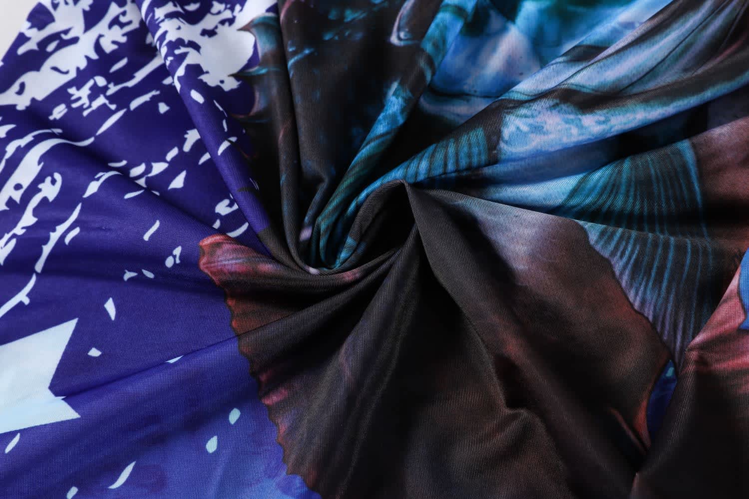 Men's Polyester Spandex Sublimated 1/4 Zip Fishing Hood Shirt - PCC017 Image