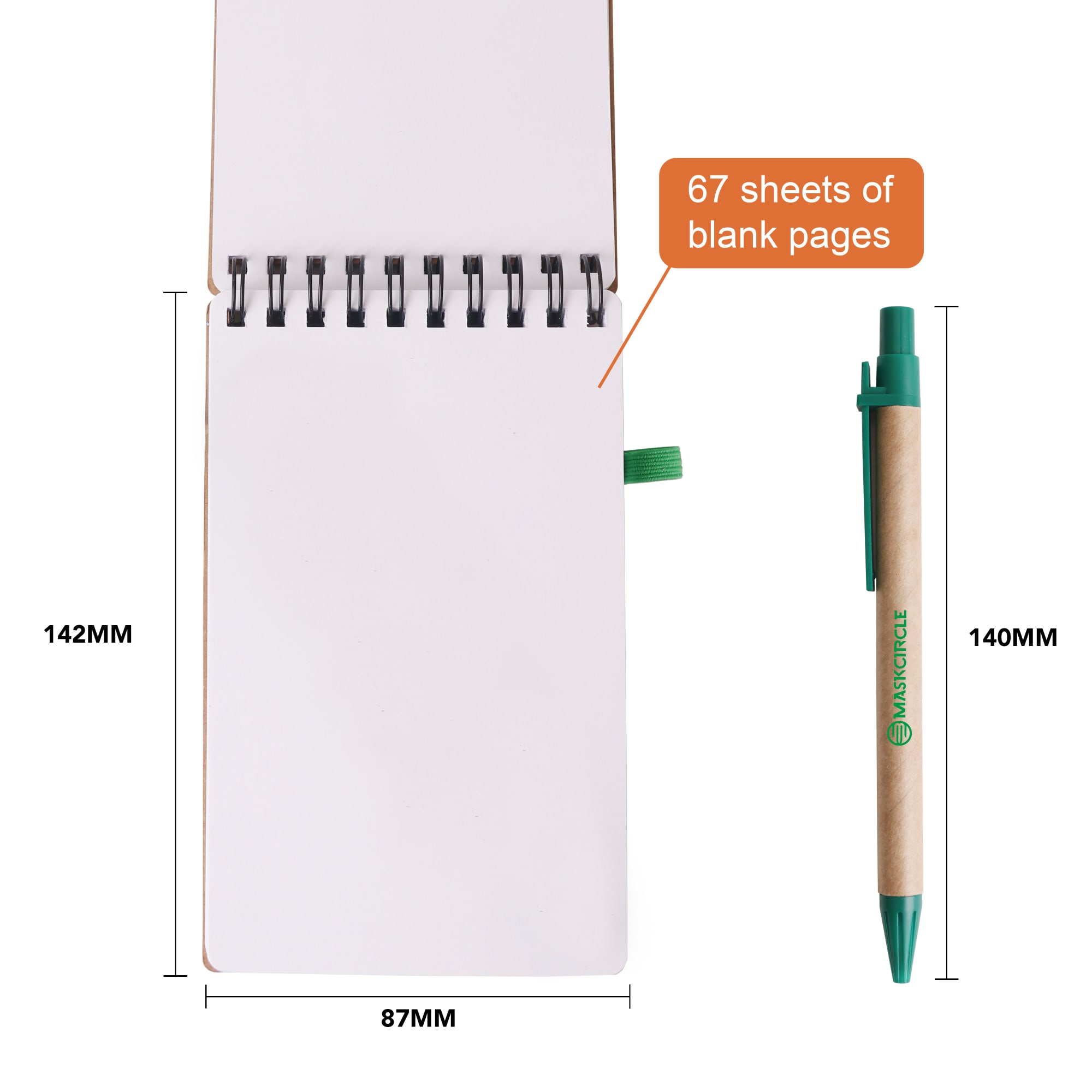 Spiral Notebook with Ballpoint Pen - PCS093 Image