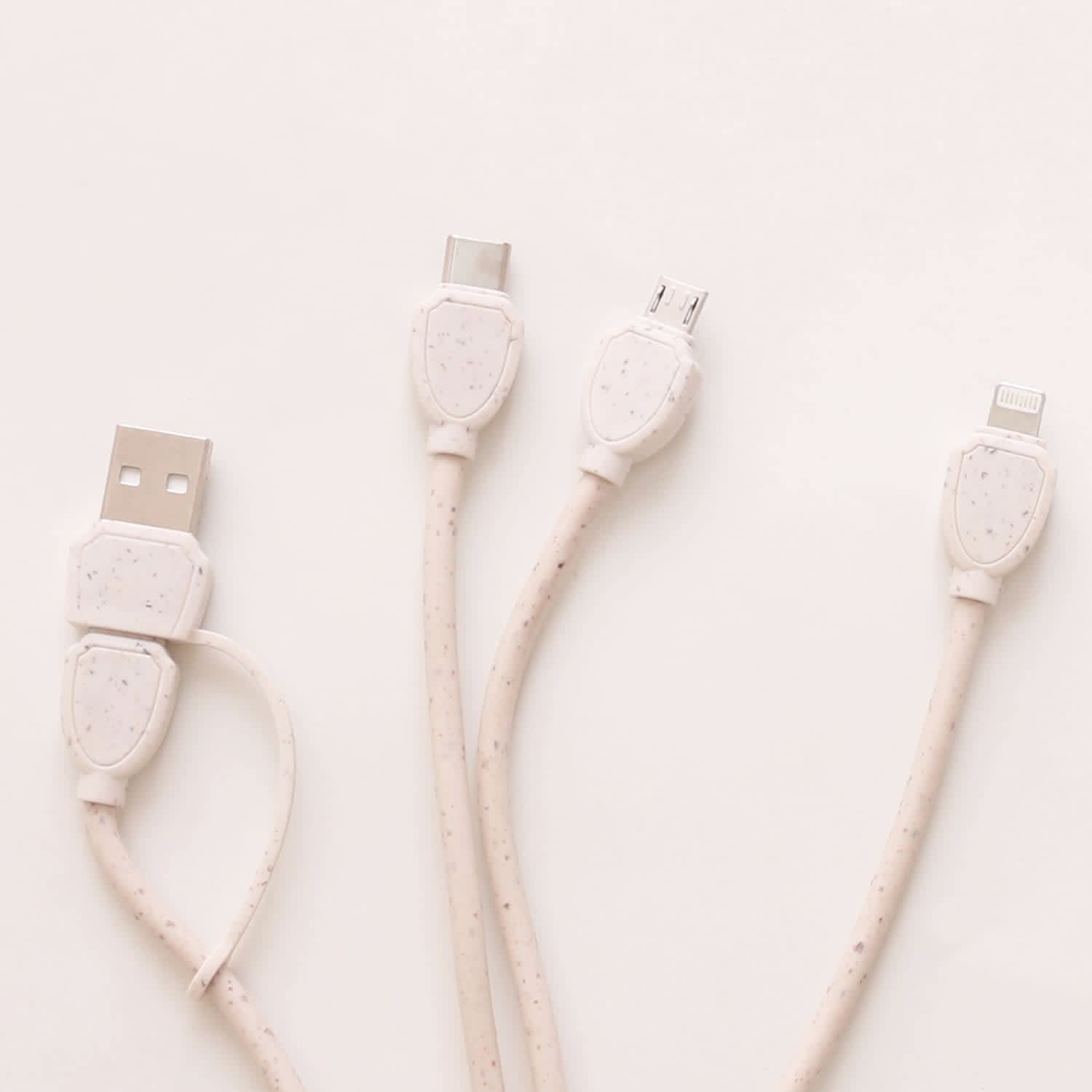 Wheat Straw Charging Cable - Man Shape - PCBA112 Image 
