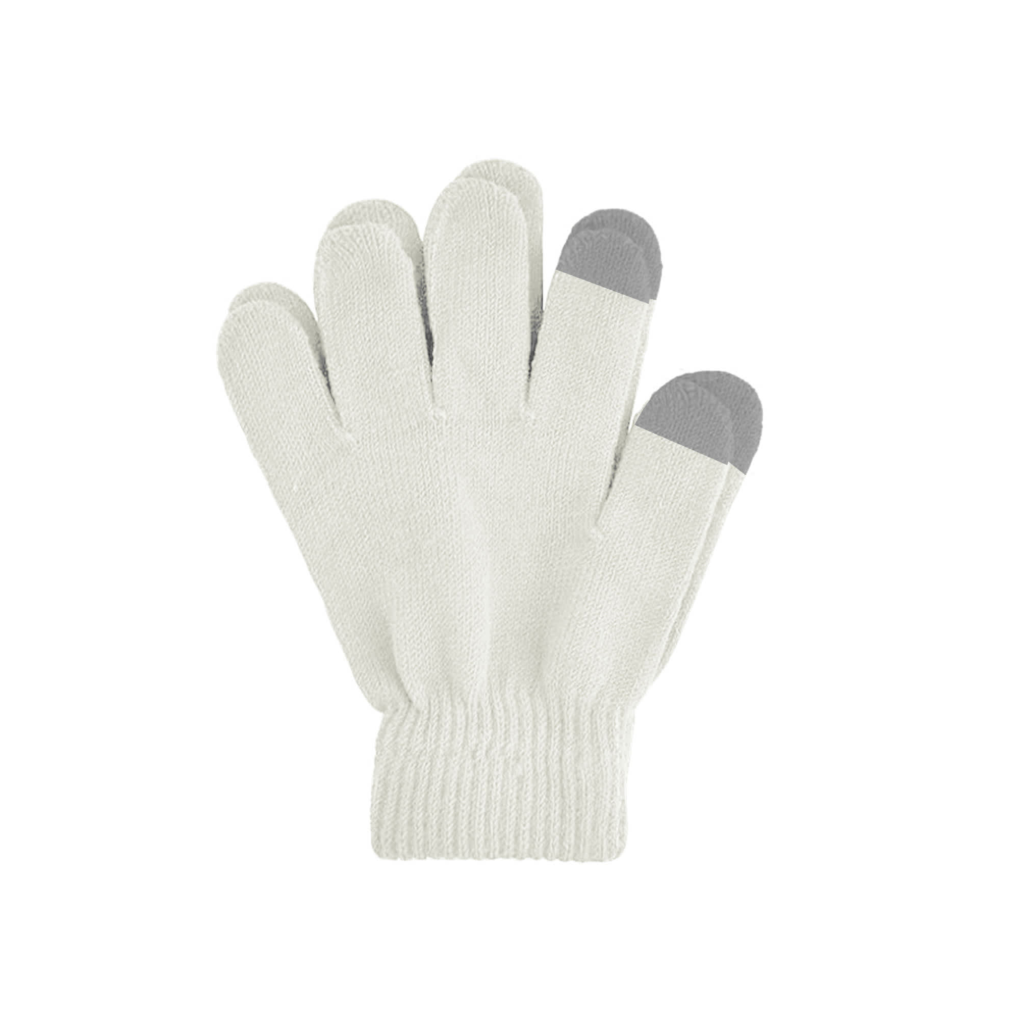 Alternative view of Adults Plain Knitted Gloves with Woven Label