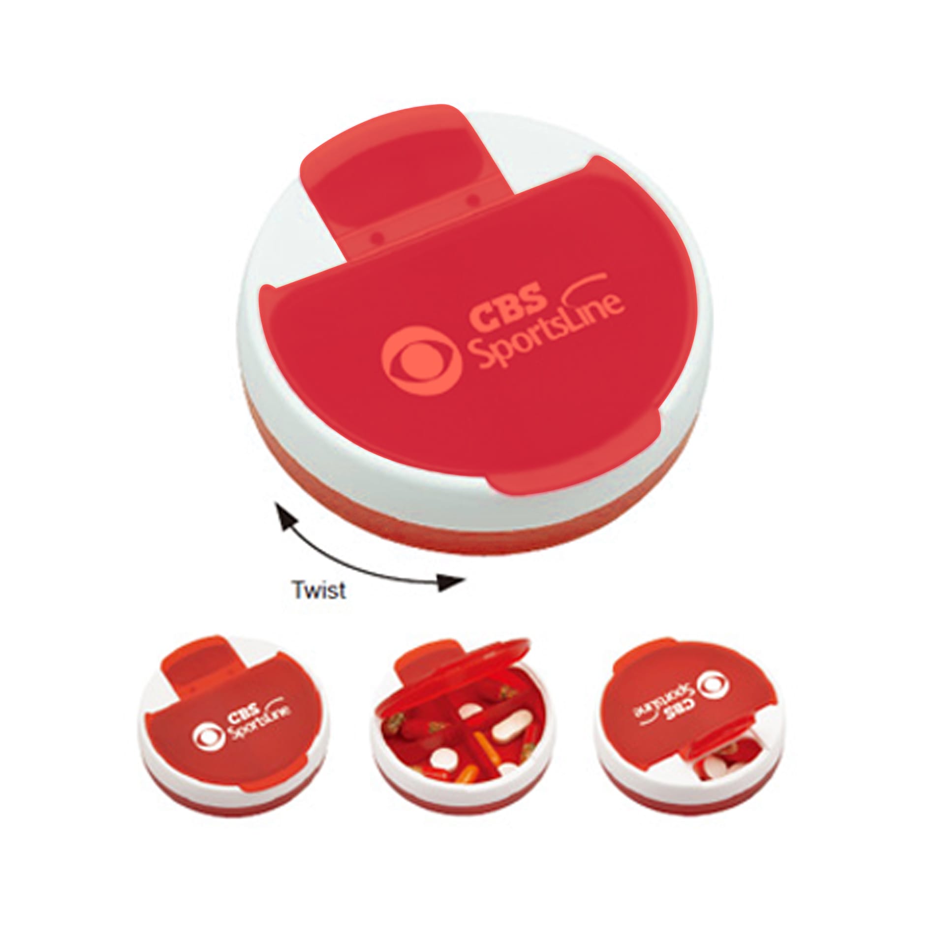 Round Pill Box - PC3213 Image 