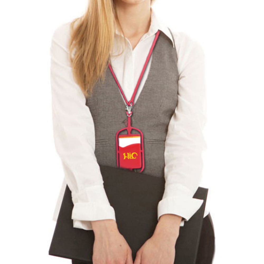 Phone Holder with Silicone Lanyard - PCL042 Image 
