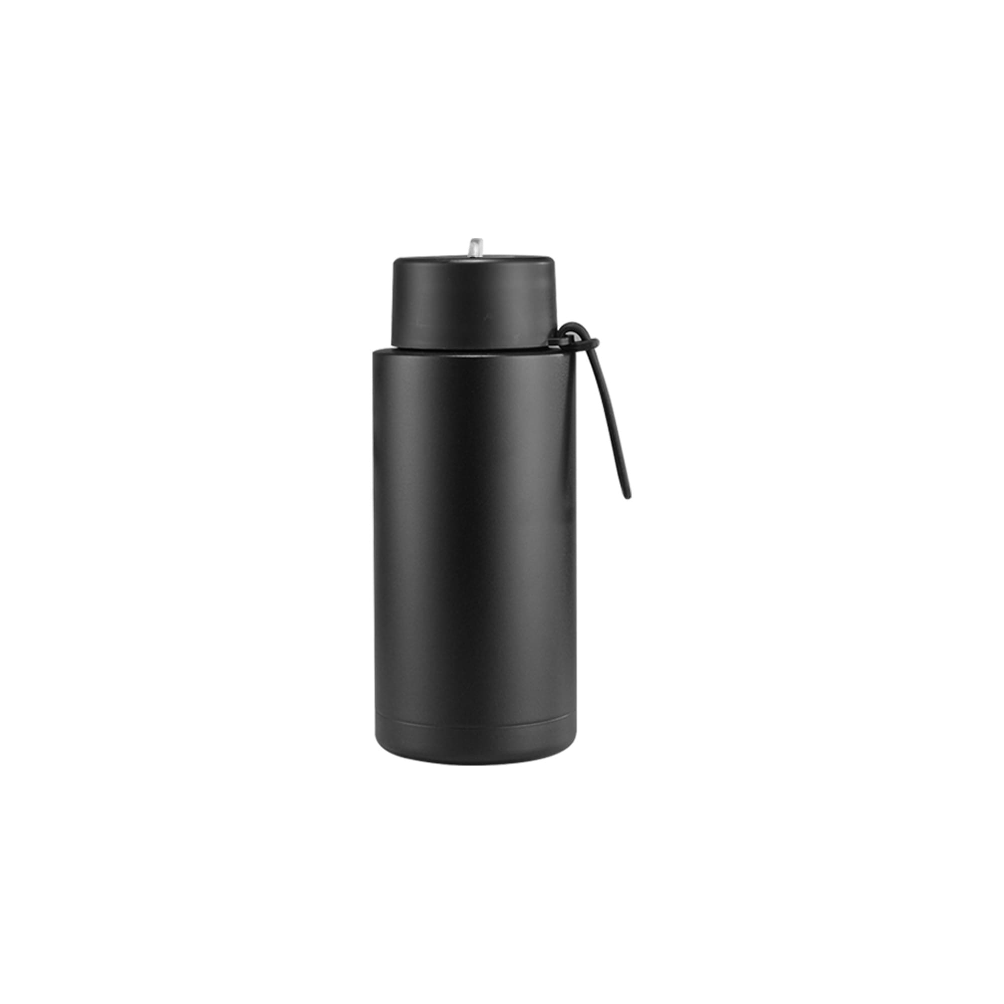 Alternative view of 1L Stainless Steel Bottle with Straw Lid