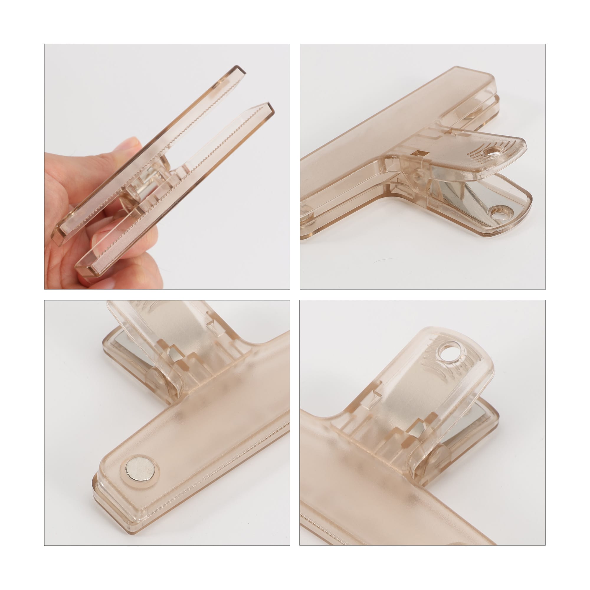 Translucent Plastic Magnetic Clips