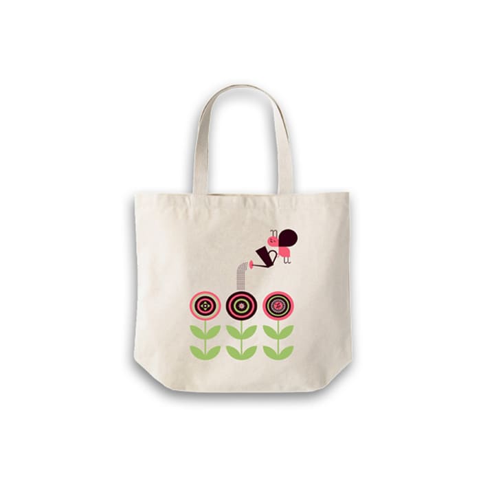 140gsm Short Handle Calico Bag with Gusset