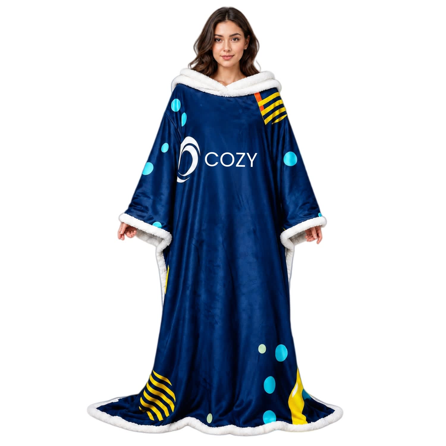 Premium 100% Polyester Sublimated Front Wear Blanket promotional product