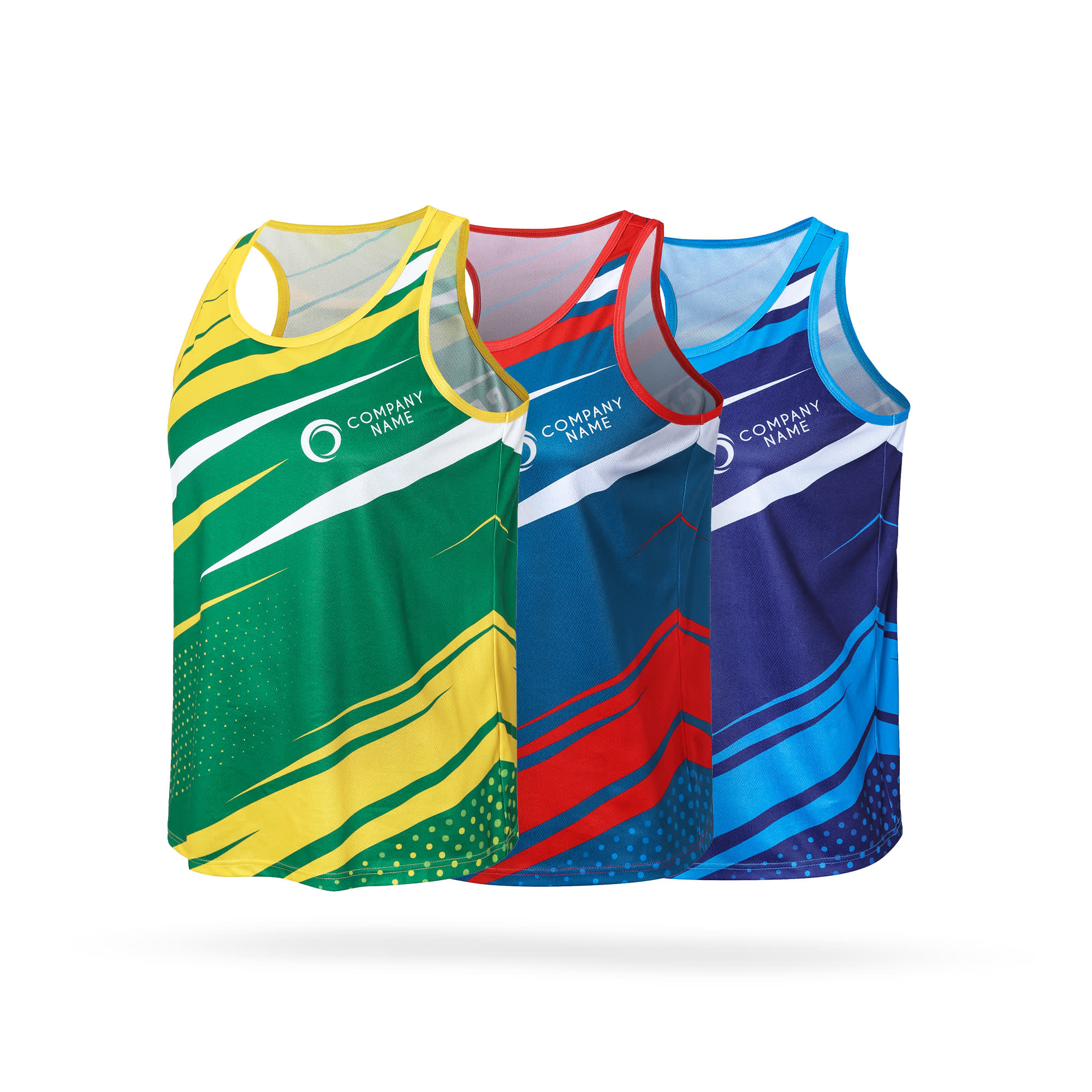 Men's 100%Polyester Sublimated Sports Singlet - PCC040B Image 