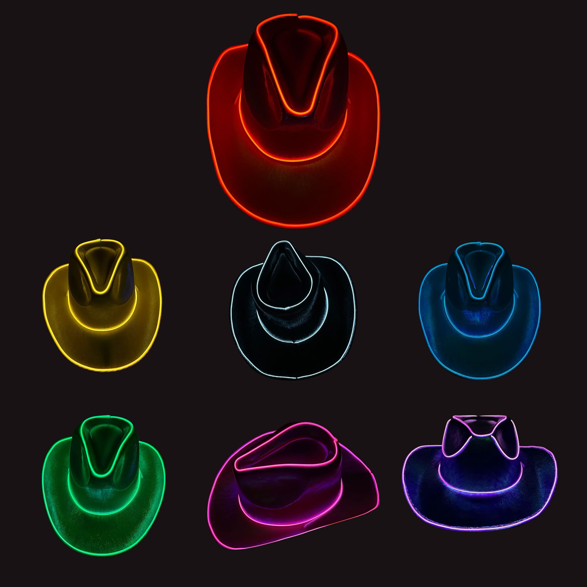 Alternative view of Light Up Cowboy Hats