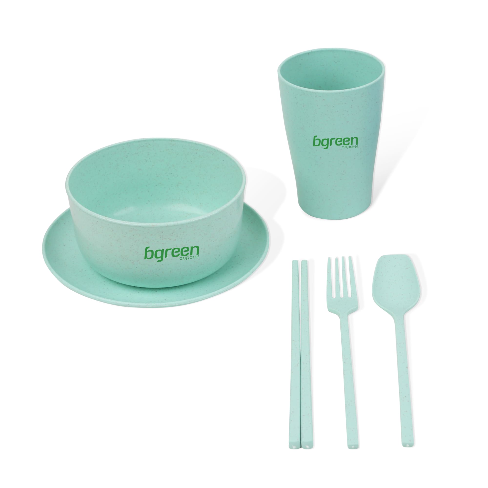 Wheat Straw Tableware Set (6 Pieces) - PCH470 Image 