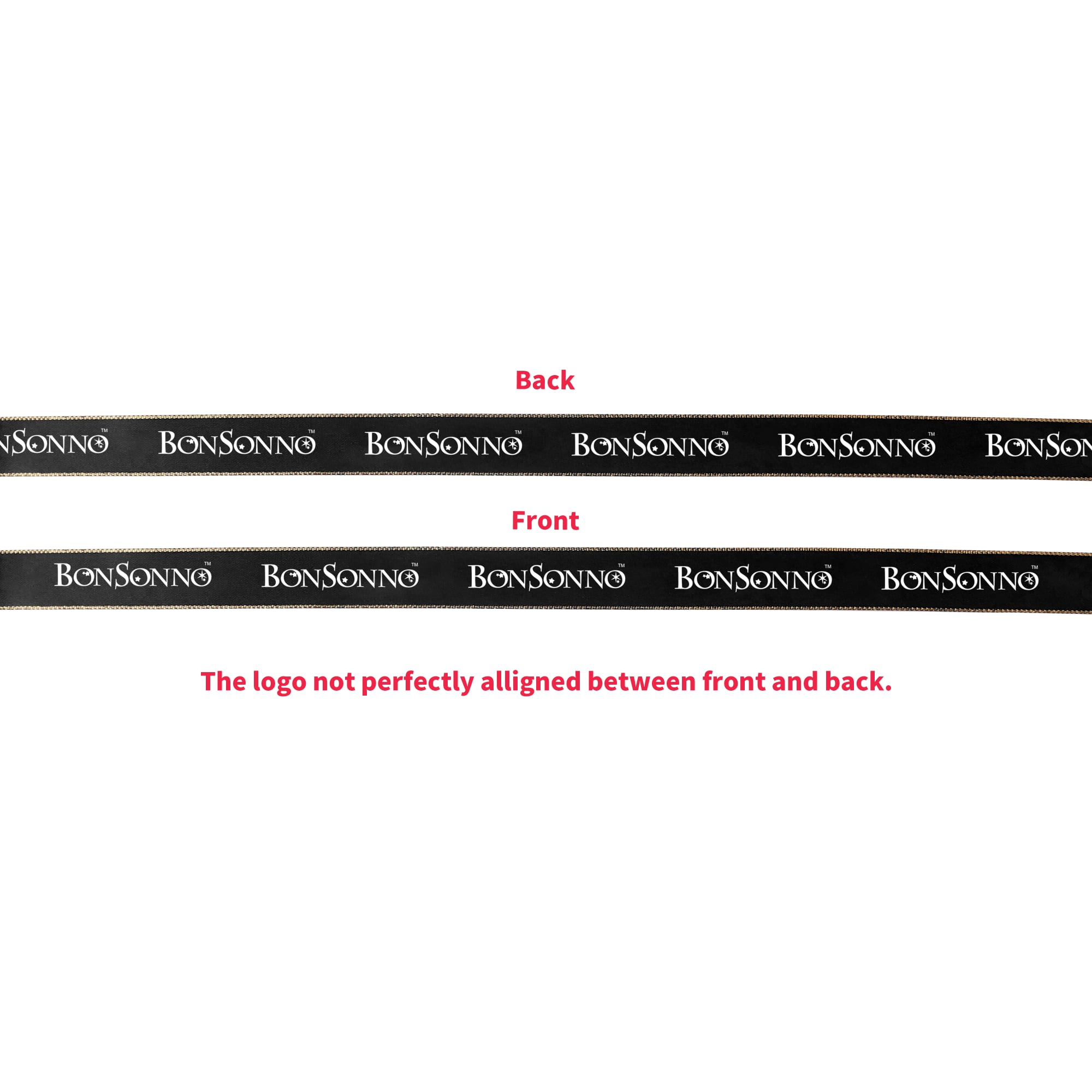 22mm Width Gold-edged Ribbon - PCPB595 Image