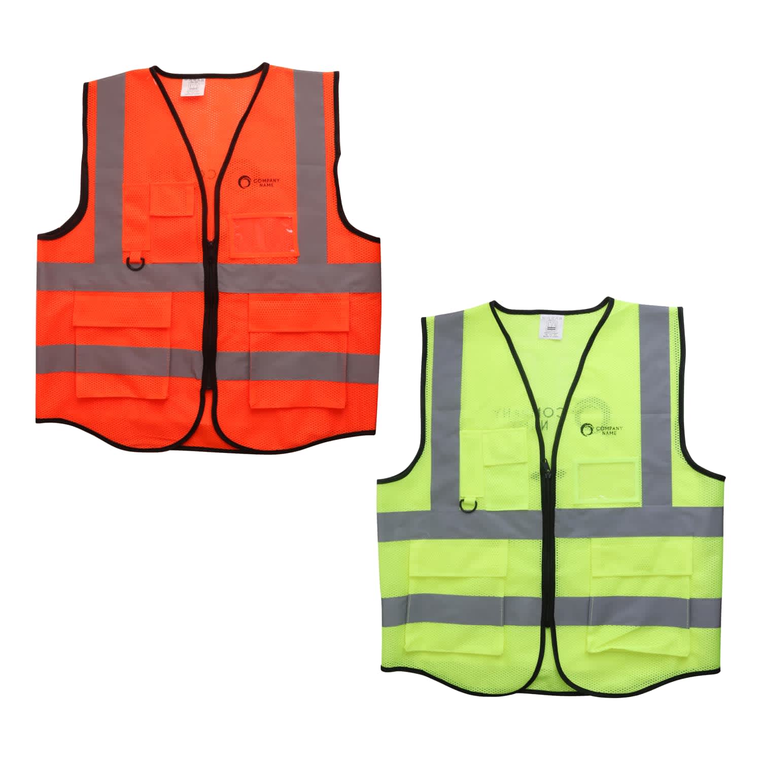 Unisex Adults Hi-Vis Vest With Reflective Tapes and Functional Pockets - PCCH041 Image 