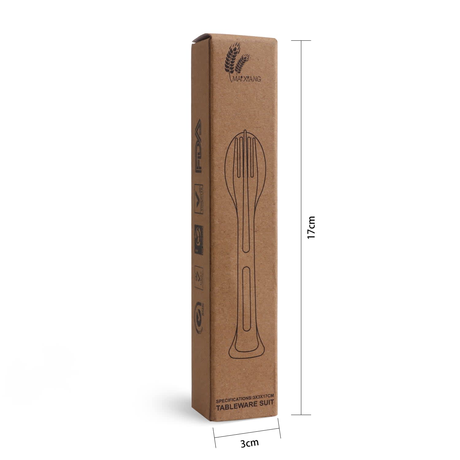 3-In-1 Portable Utensils Set - PCH169 Image 