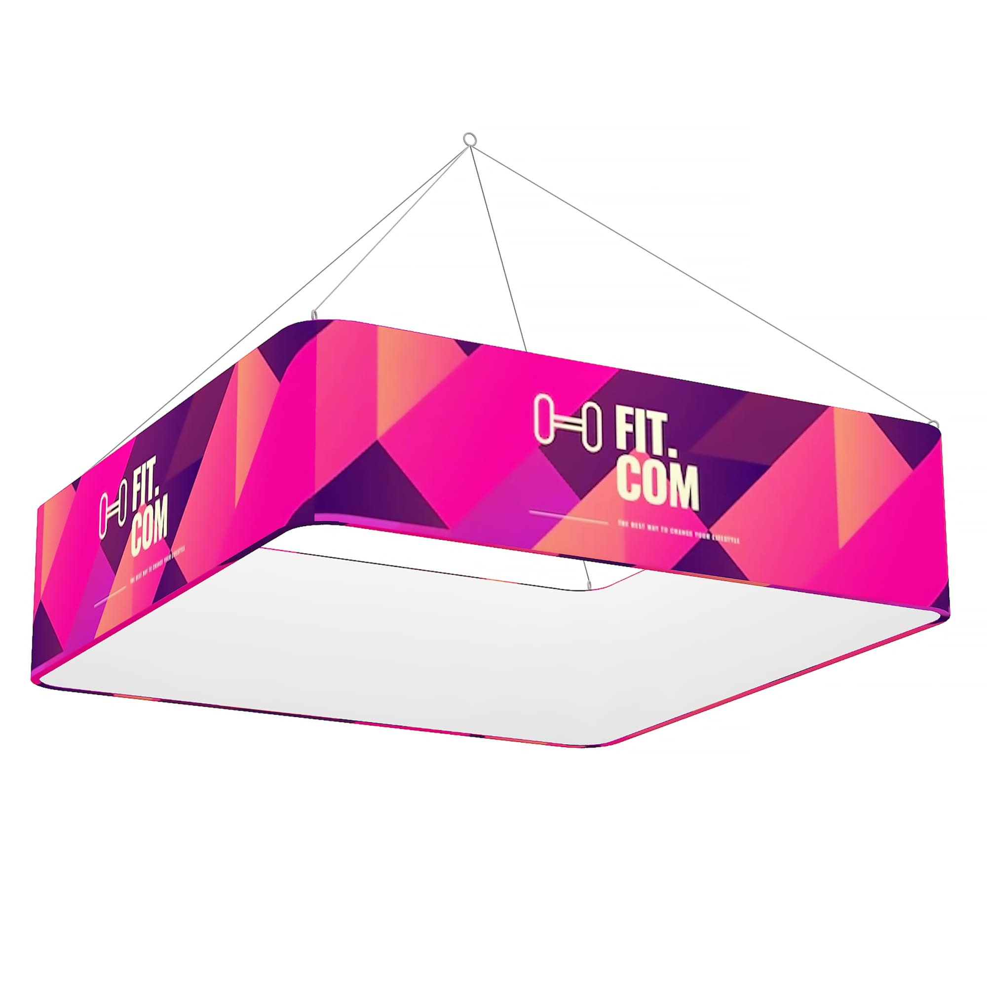 Sky Tube Square Hanging Banner - POS375C Image