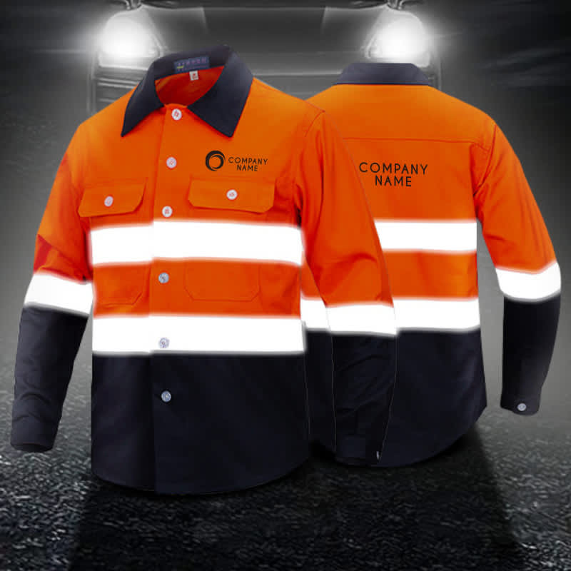 Unisex Cotton Hi-Vis Reflective L/S Shirt - PCCH044 Image
