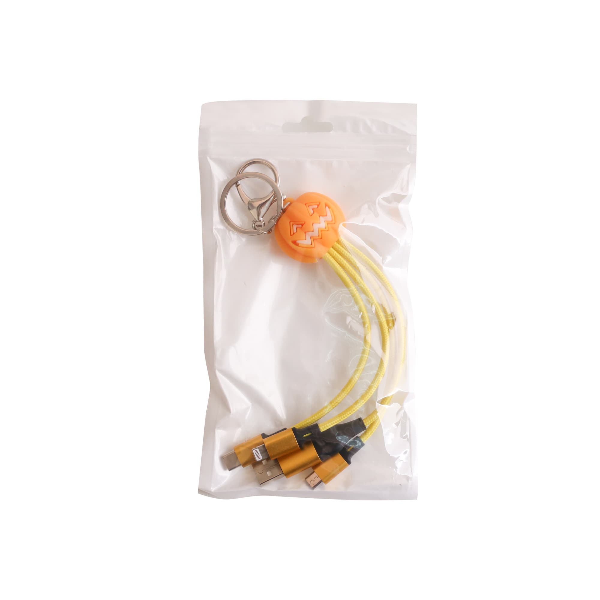 Custom Shape Light Up Charging Cable with Keyring - PCBA110 Image 