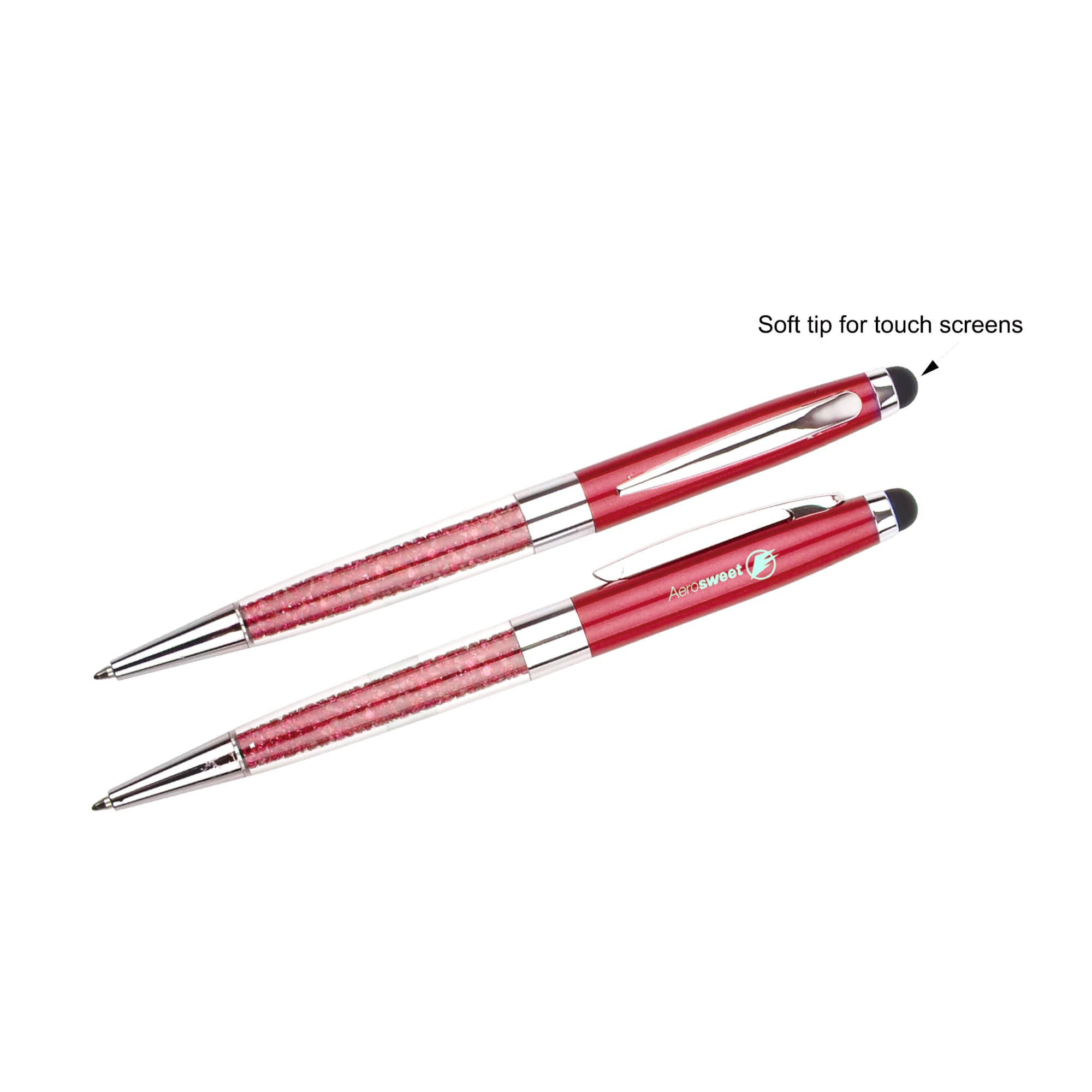 2 in 1 Crystal Stylus Pen - PCS138 Image 