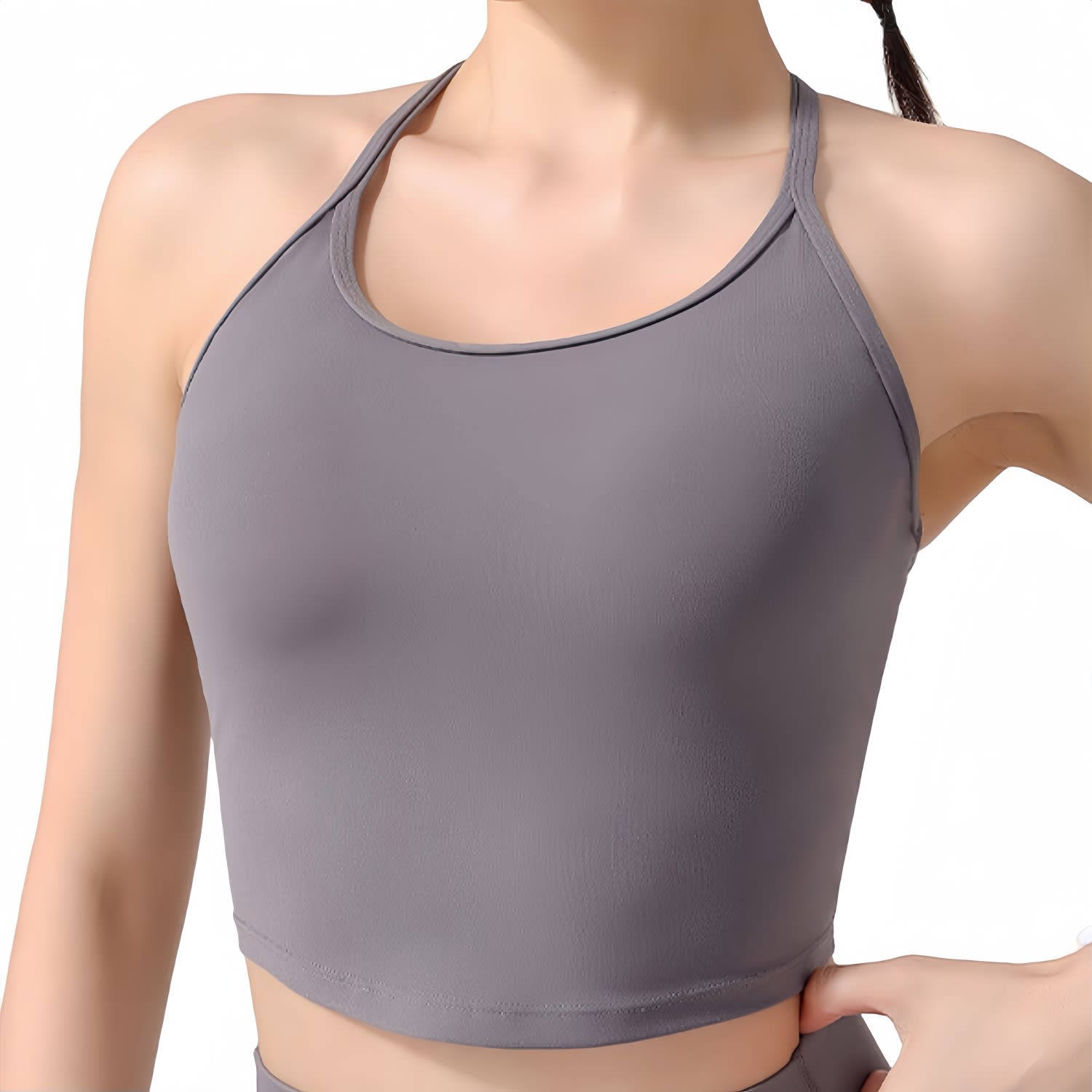 Alternative view of Women's Seamless Thin-Strap Racerback LYCRA Yoga Bra Tank