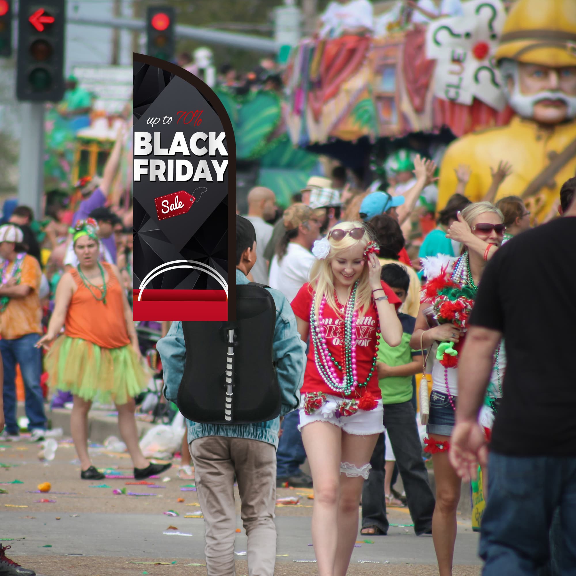 Feather Backpack Flag - POS155 Image
