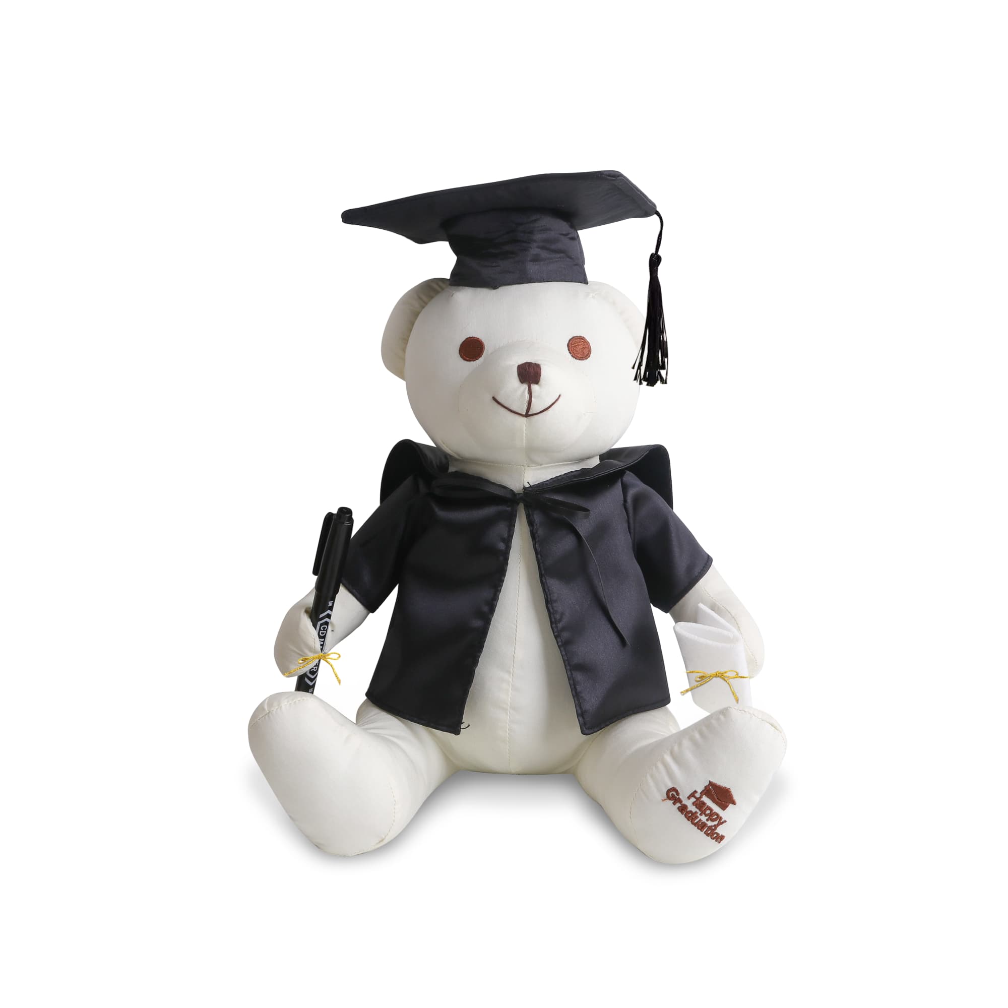Graduation Signature Calico Bear with Pen - PCPT160 Image 