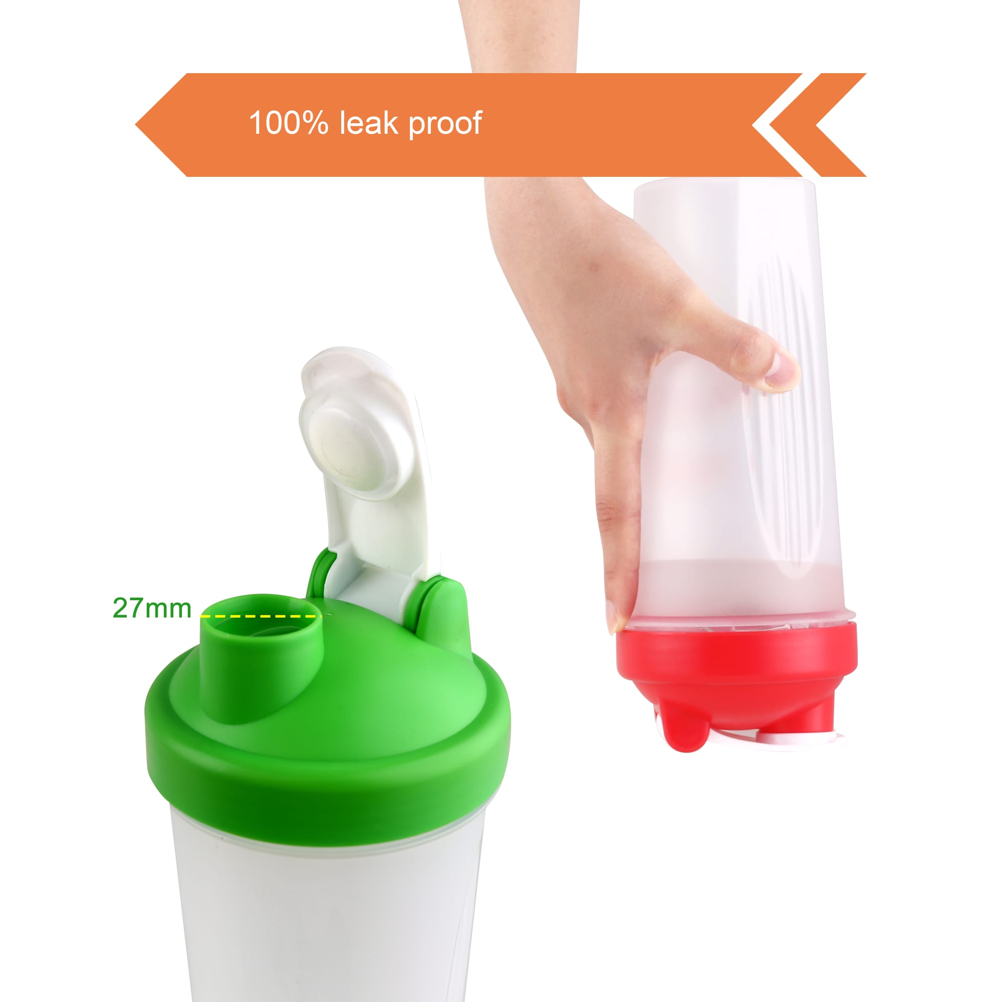 BPA Free Fitness Shaker Bottle 600ml - PXD271 Image
