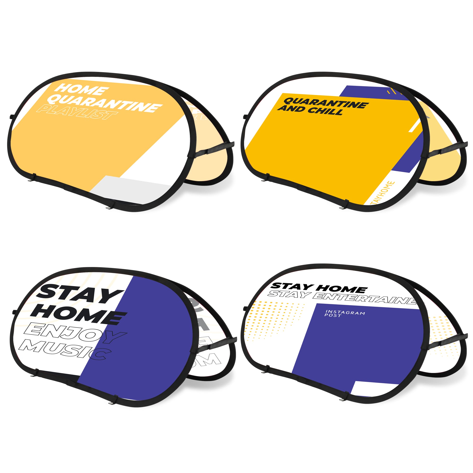 Oval Shaped Pop Up Banners(Small) - POS63 Image