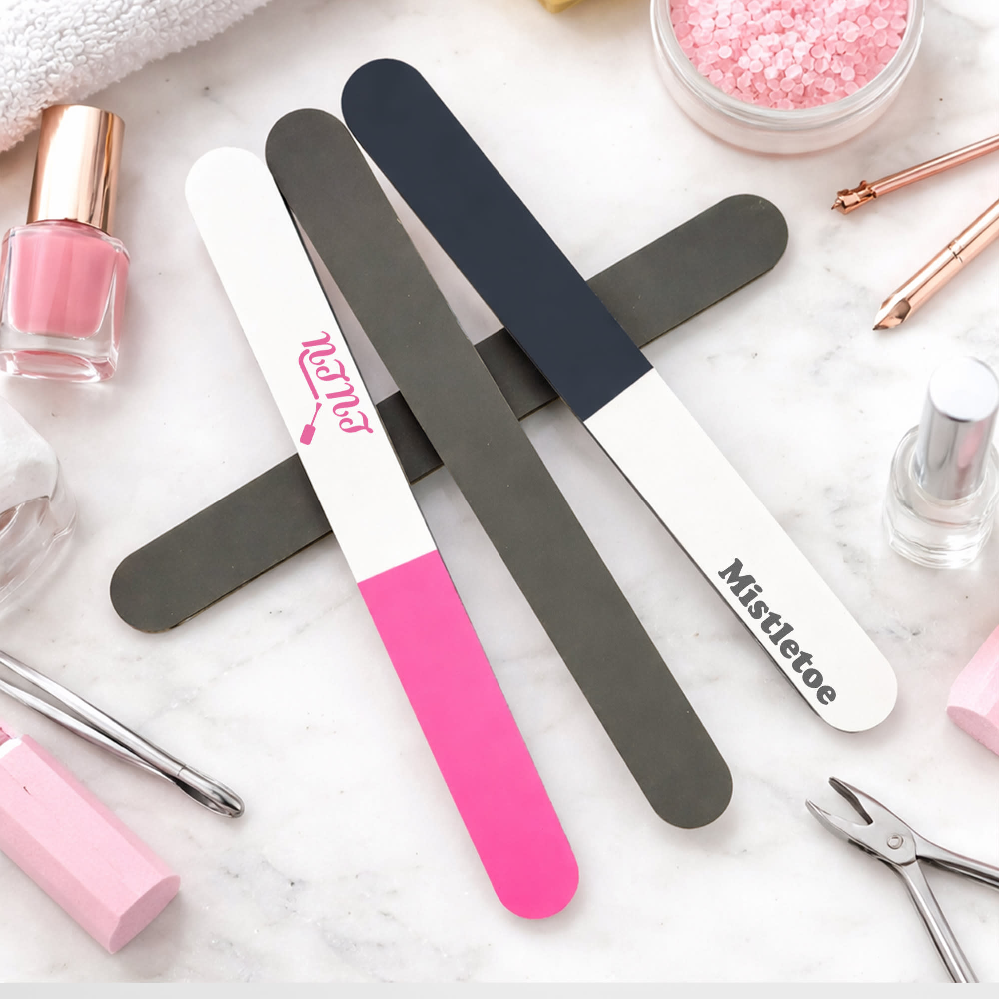 Pack of 10 Triple-Sided Nail File
