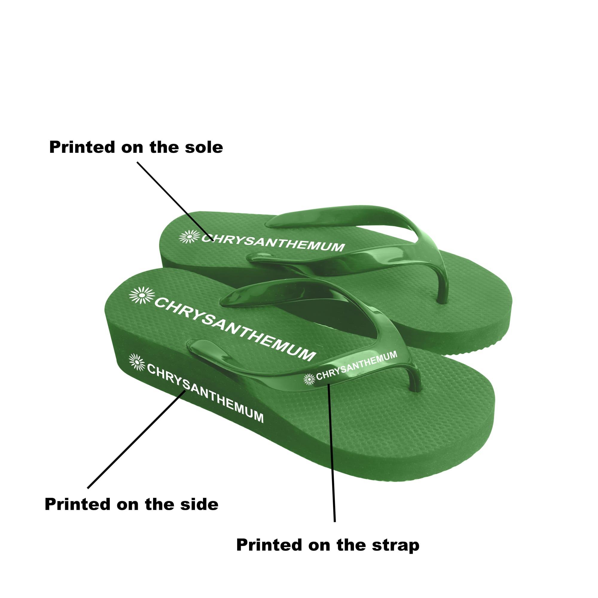 Rubber Platform Classic Thongs - PCH198 Image