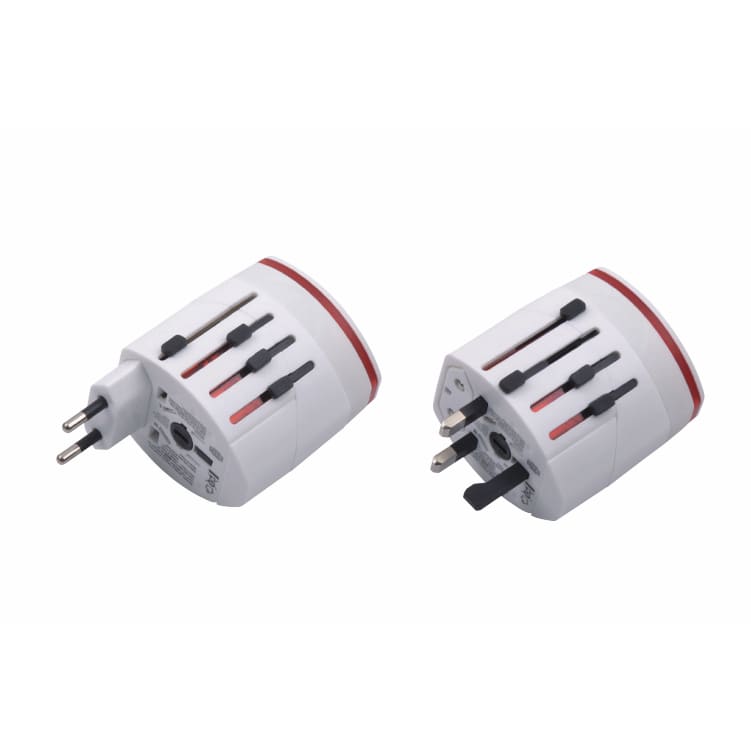 Light-up Universal Plug Travel Adapter With USB - PCH039 Image