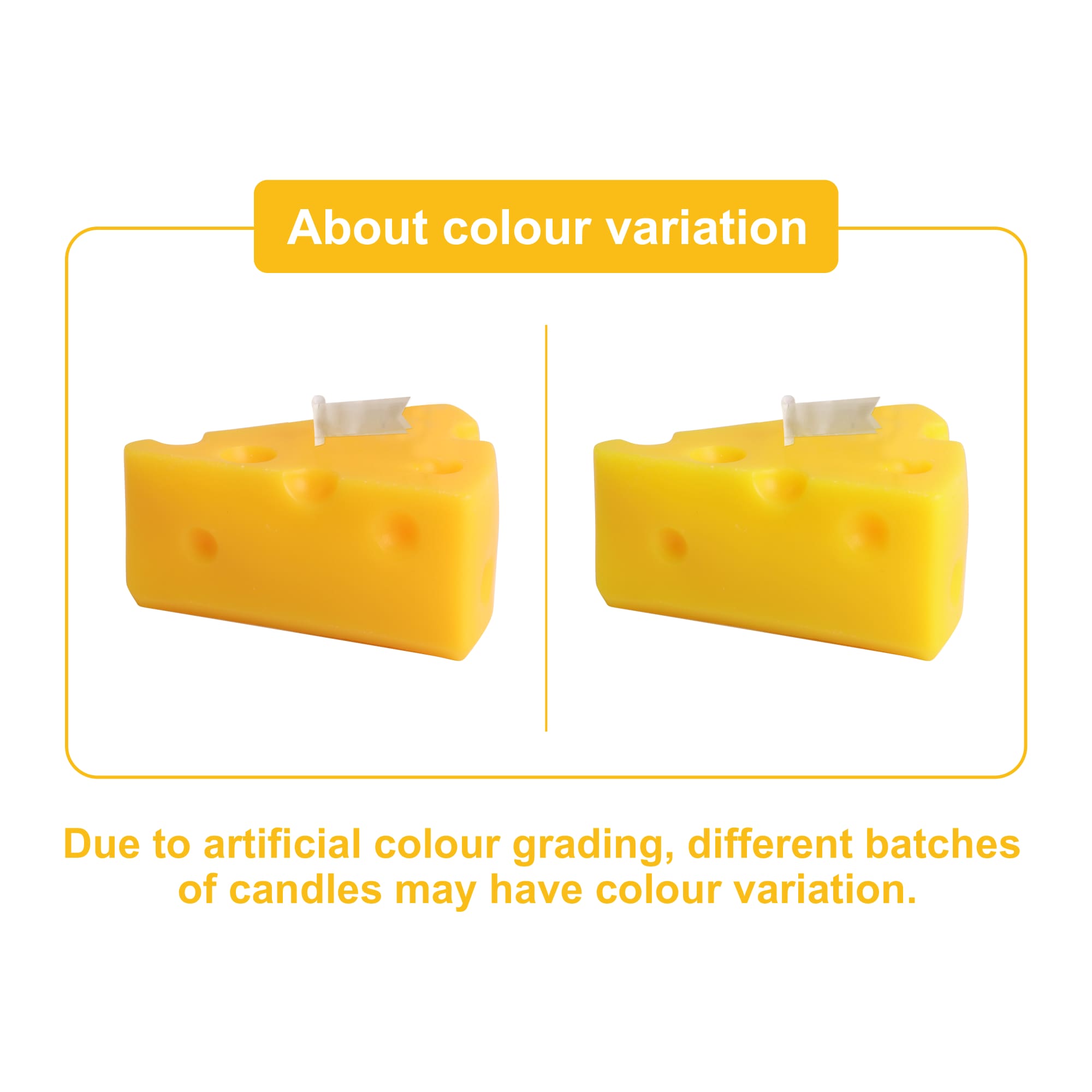 Triangle Shape Cheese Candles - PCHC001 Image 