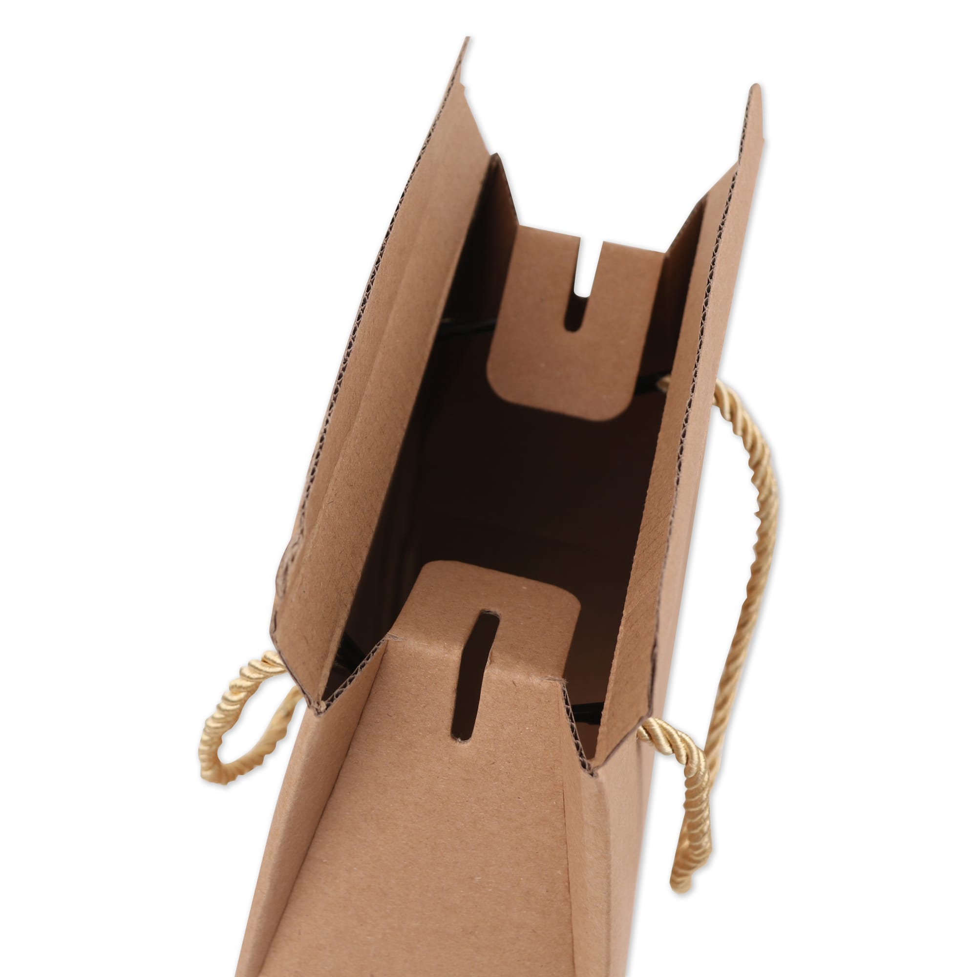 Double Bottle Wine Box with Rope Handle - PCPB485 Image 