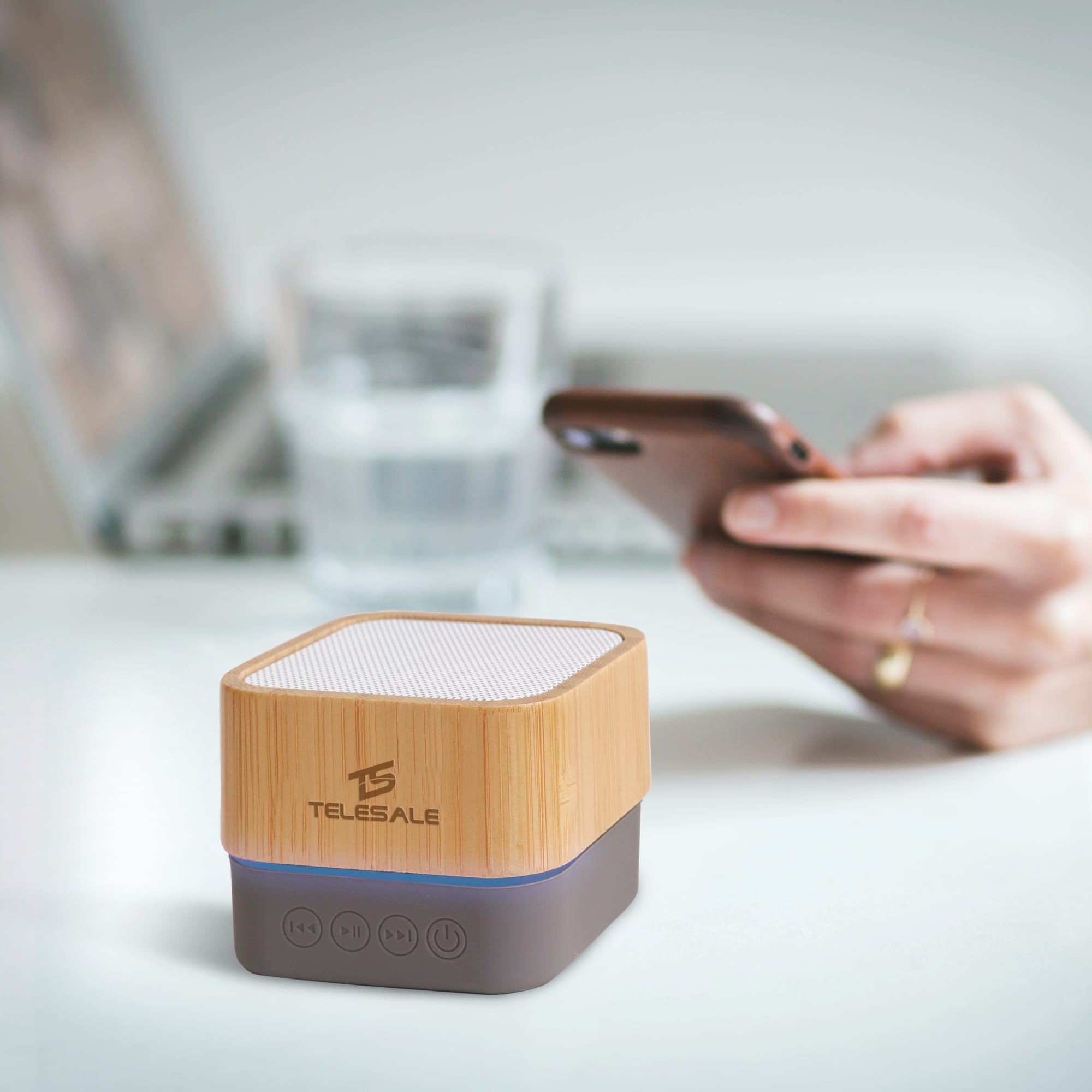 Bamboo Bluetooth Wireless Speaker - PCT143 Image 