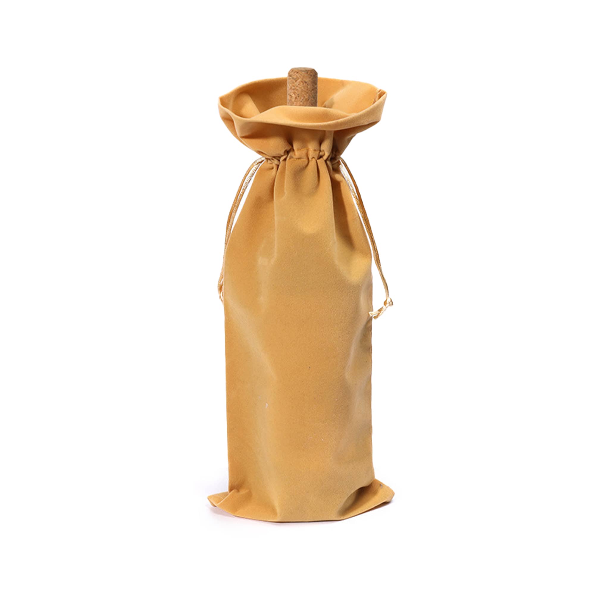 Drawstring Velvet Wine Bottle Bag