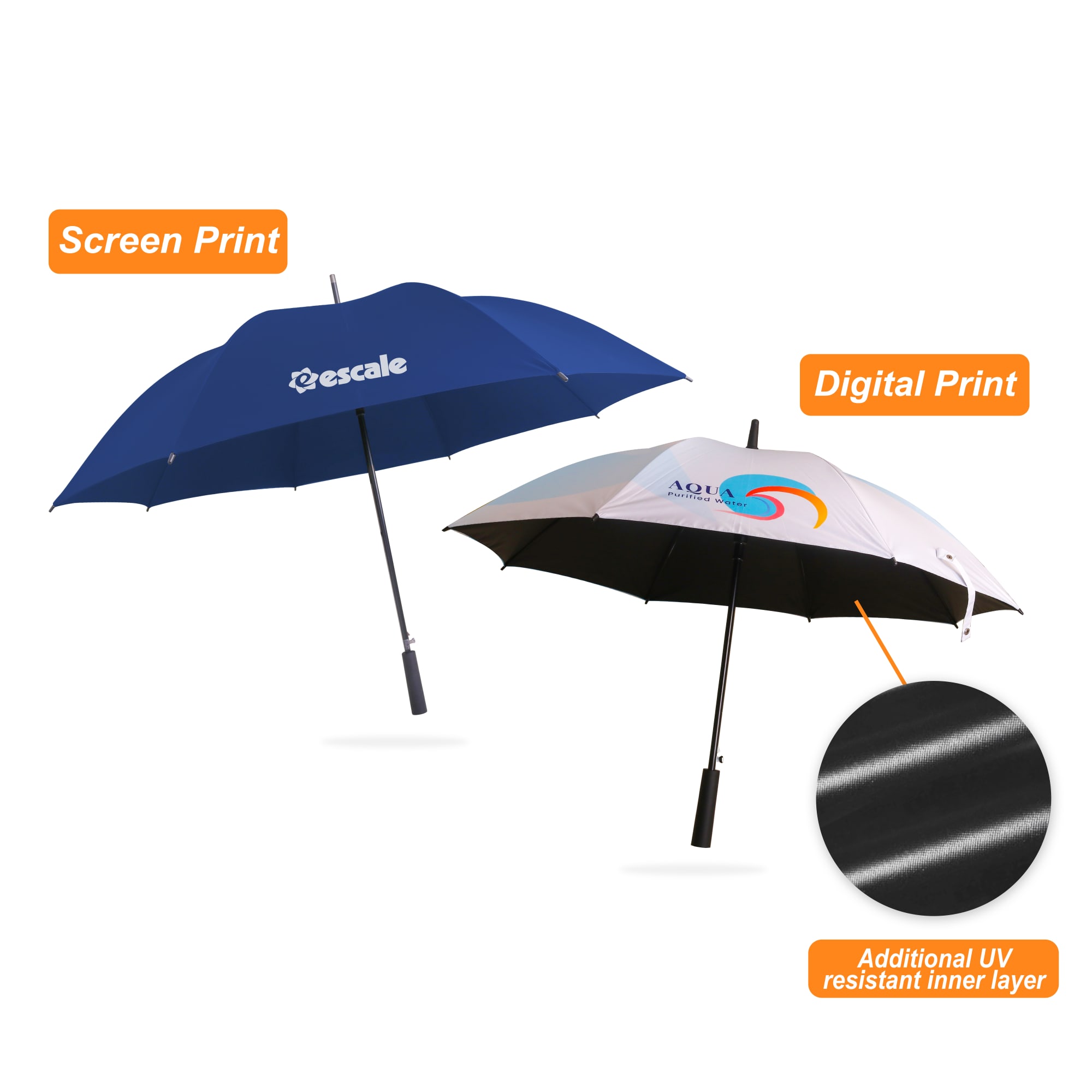 Deluxe Eight-Panel Umbrella with Projector Lamp(23") - PCH790 Image 