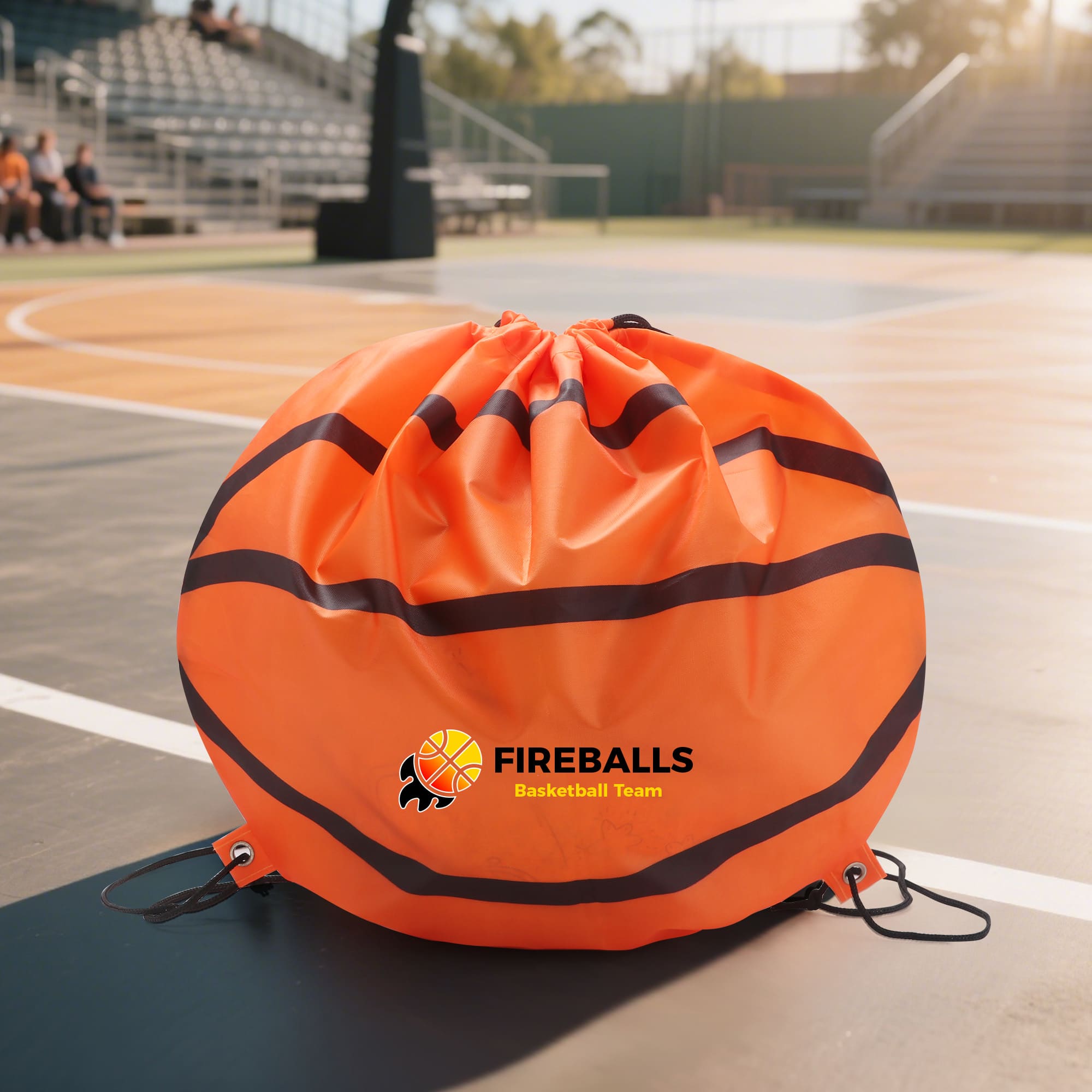 Ball Shaped Drawstring Backpack
