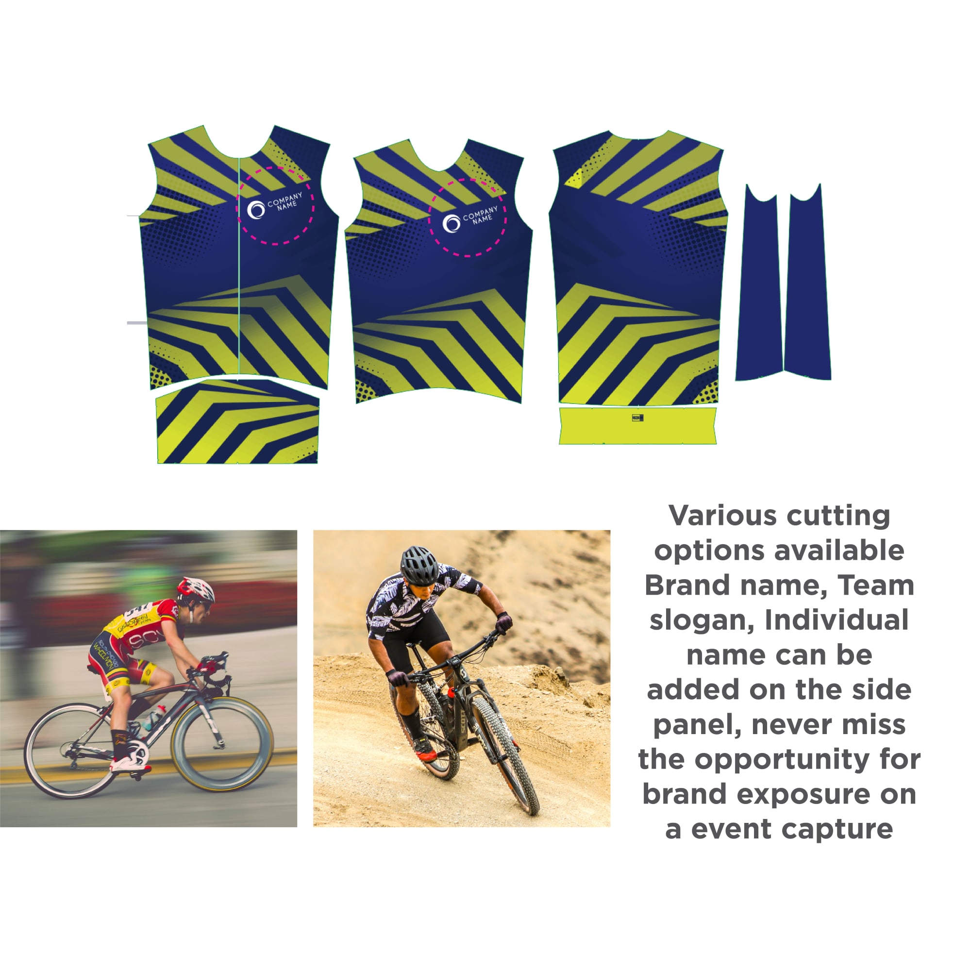 Men's Sublimated Cycling Vest - PCC042 Image 