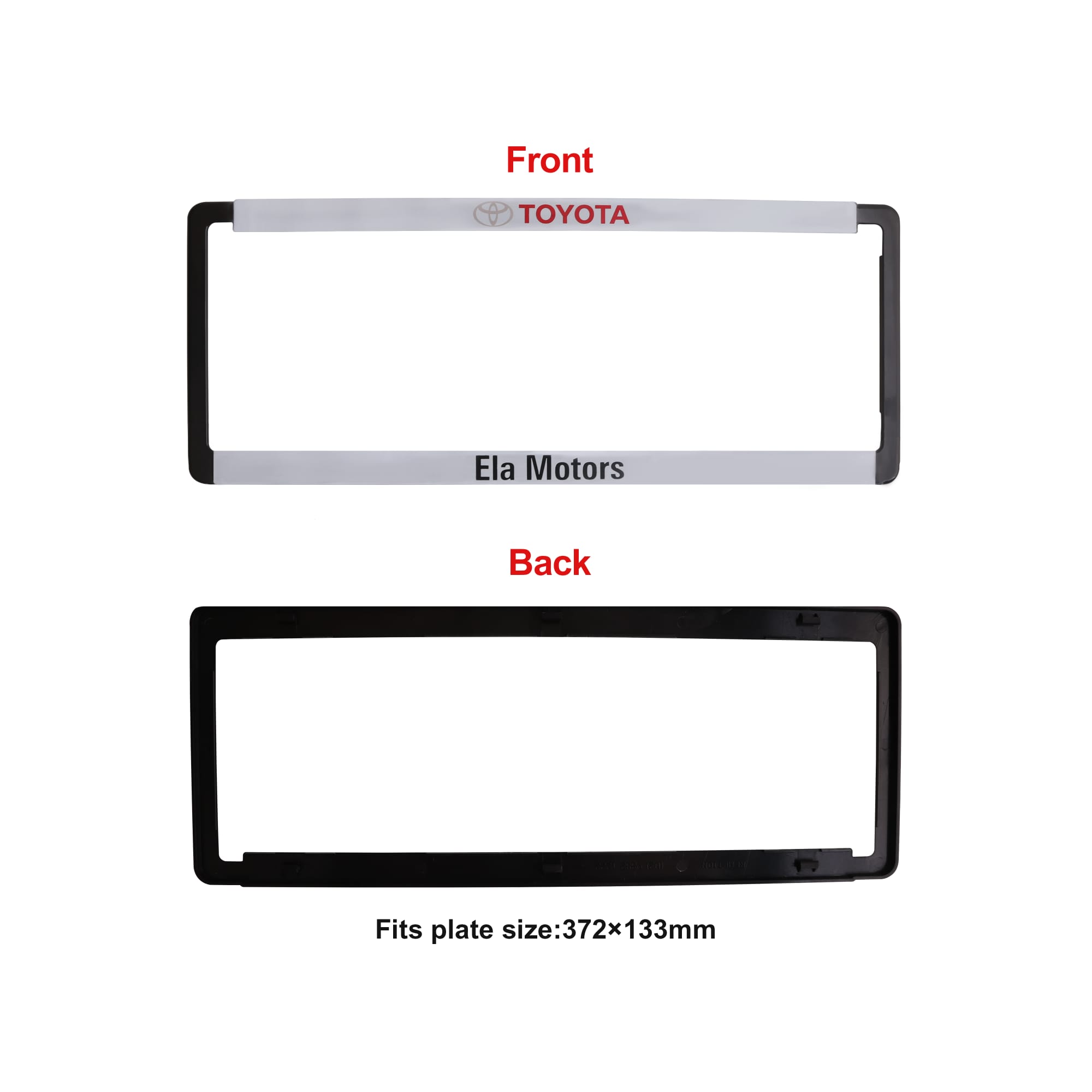 Plastic Licence Plate Frame - PXL050 Image 