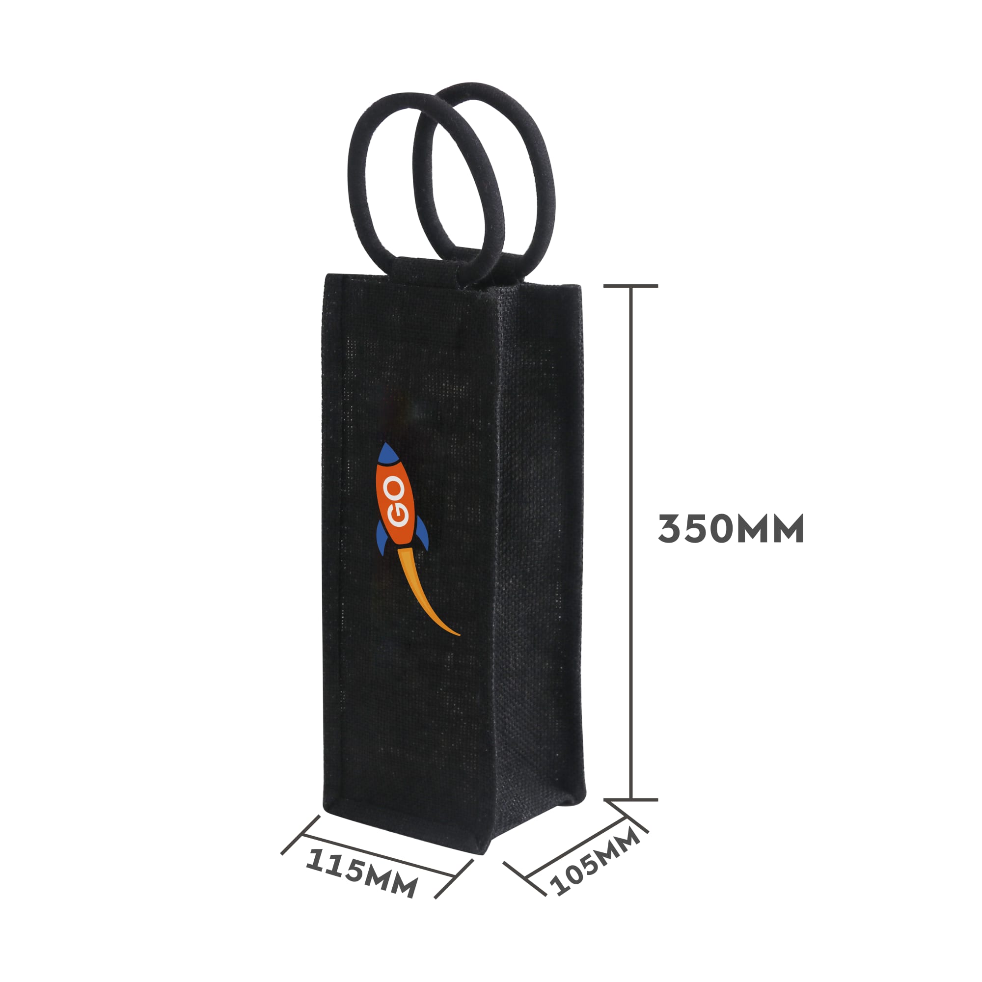 Jute Single Bottle Wine Carrier - PCBC145 Image