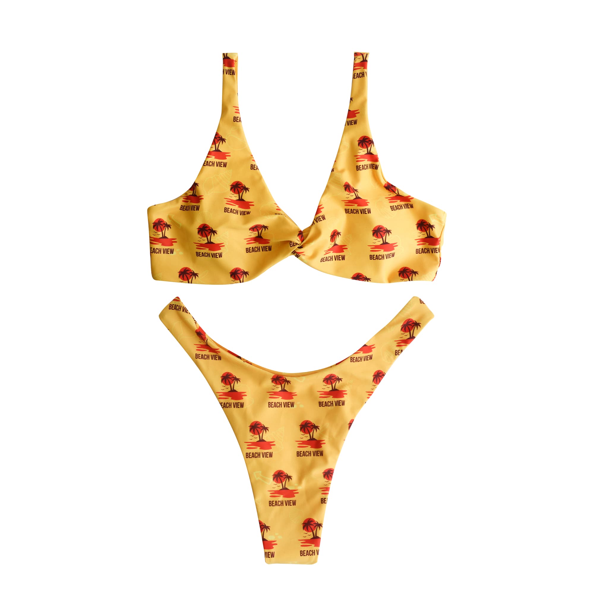 Women’s Polyester Spandex Sublimated Bikini top - PCC141 Image 