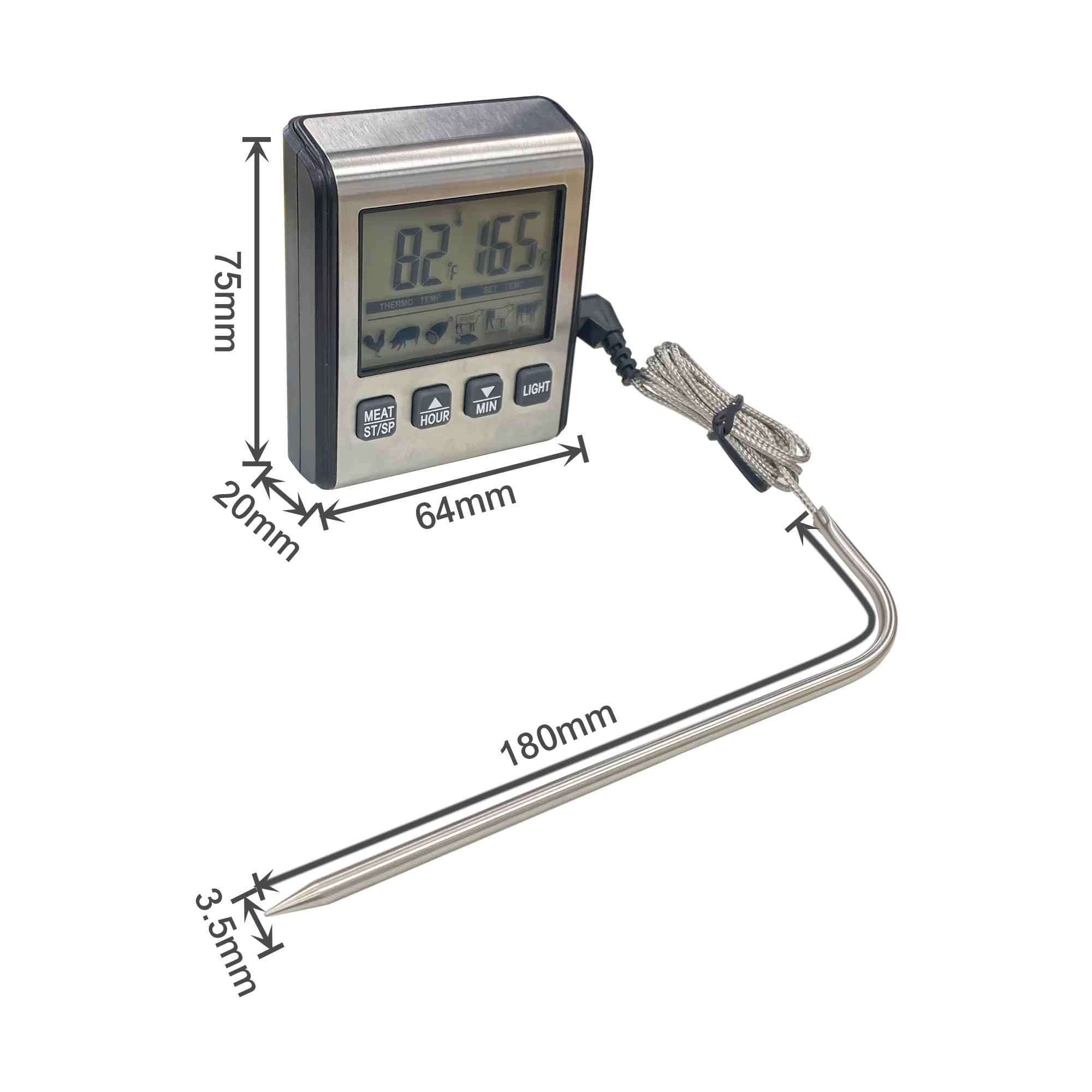 Alternative view of Digital Oven Thermometer