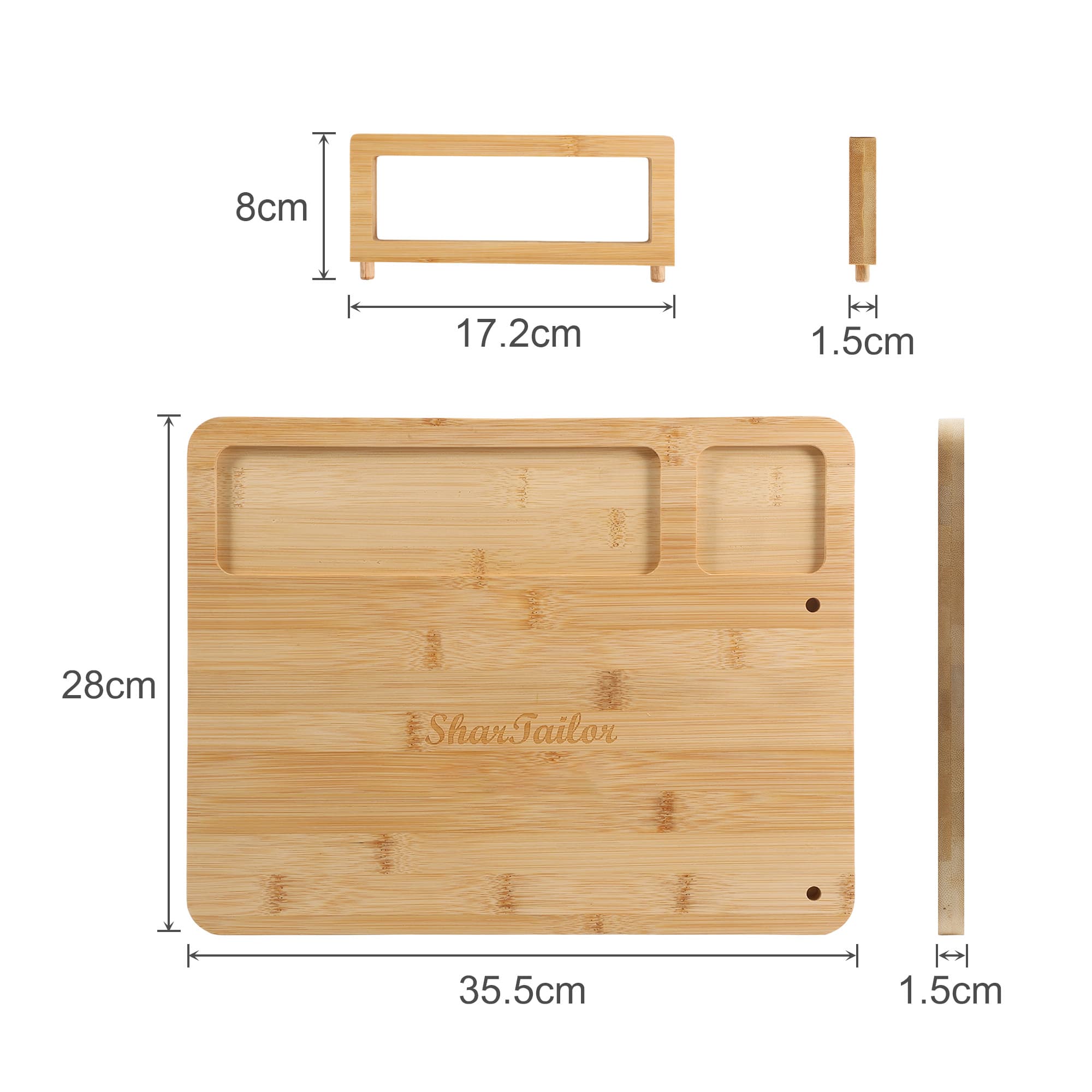 Alternative view of Bamboo Cheese Board Knife Set
