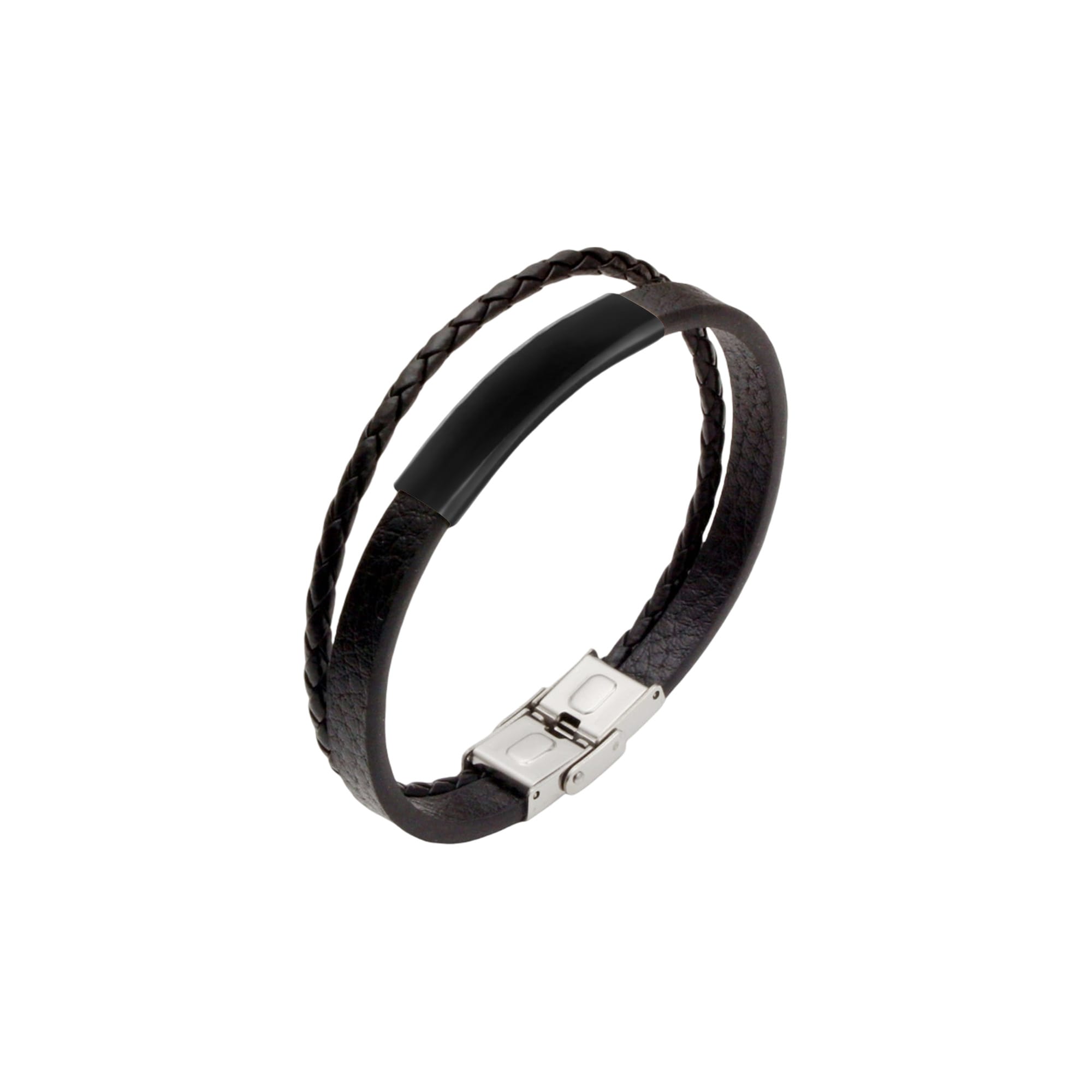 Double-layer Leather Bracelet - Image 3