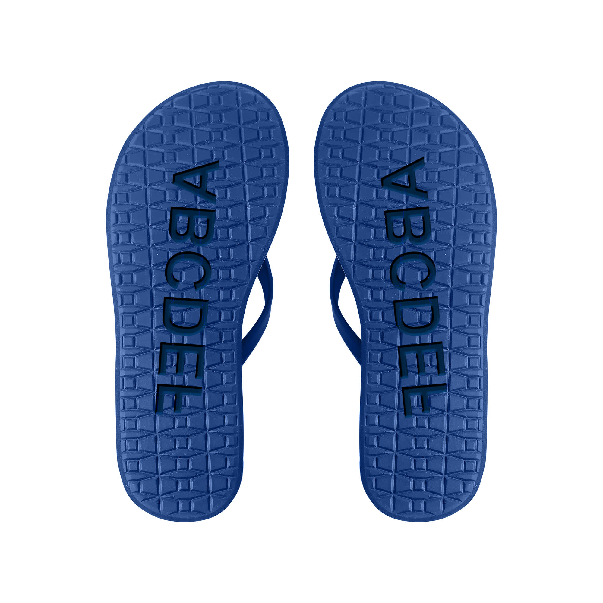 Rubber Platform Talking Footprint Thongs - PCH199 Image 
