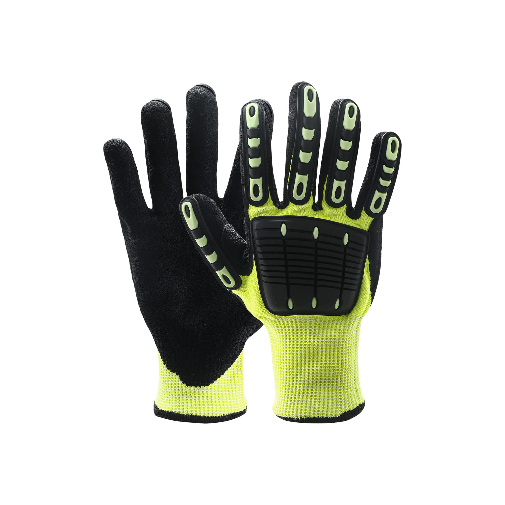 Alternative view of Heavy Duty Safety Work Gloves With Reinforced Thumb Web