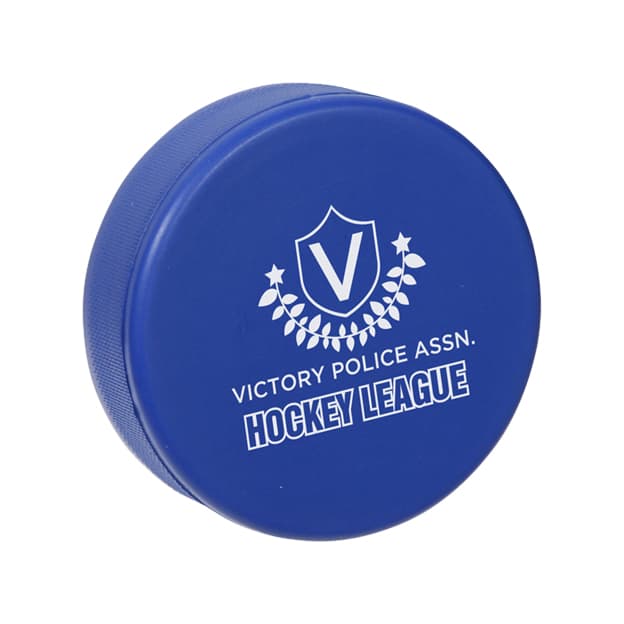 Hockey Puck Shape Stress Reliever