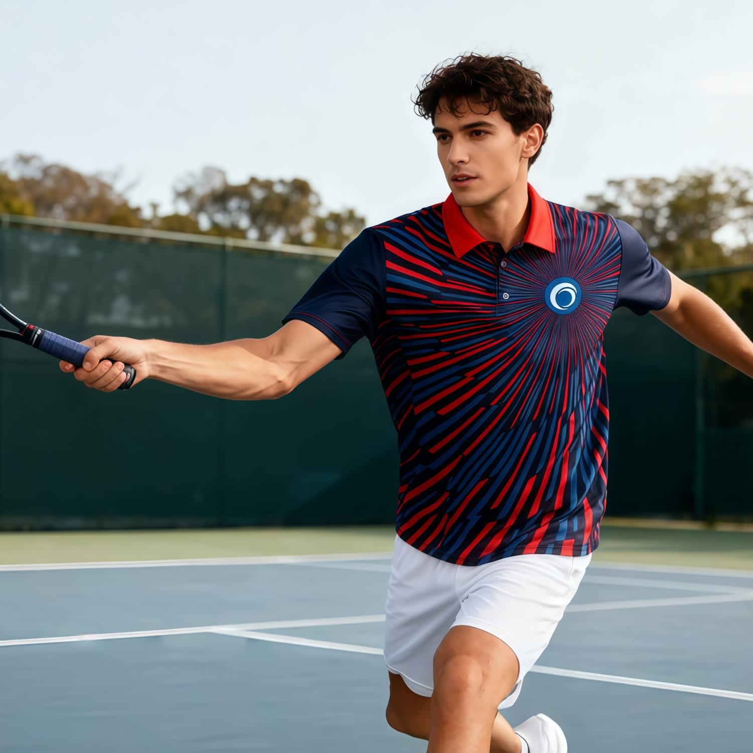 Alternative view of 100% Polyester Sublimated Basic POLO
