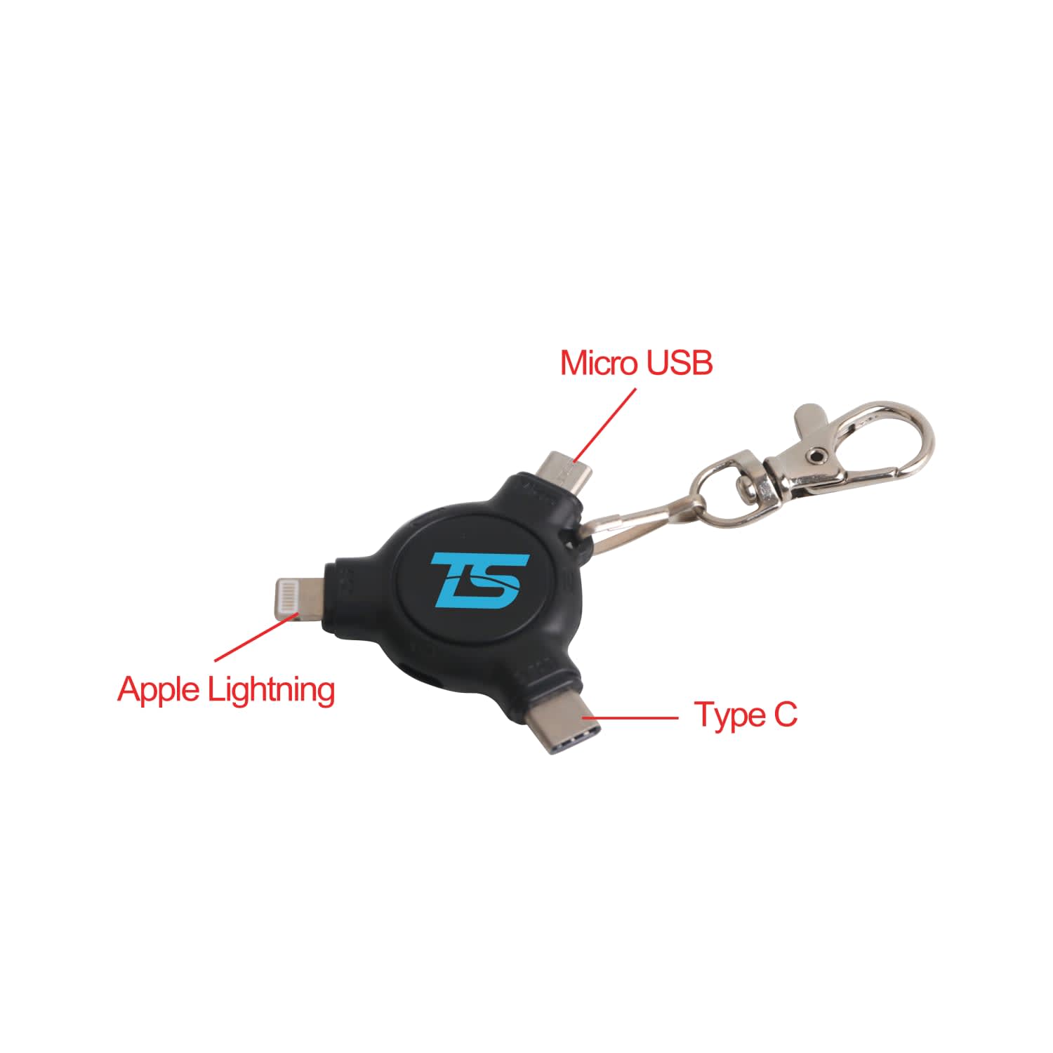 3-In-1 ABS Data Blocker with Keyring - PCBA124 Image 